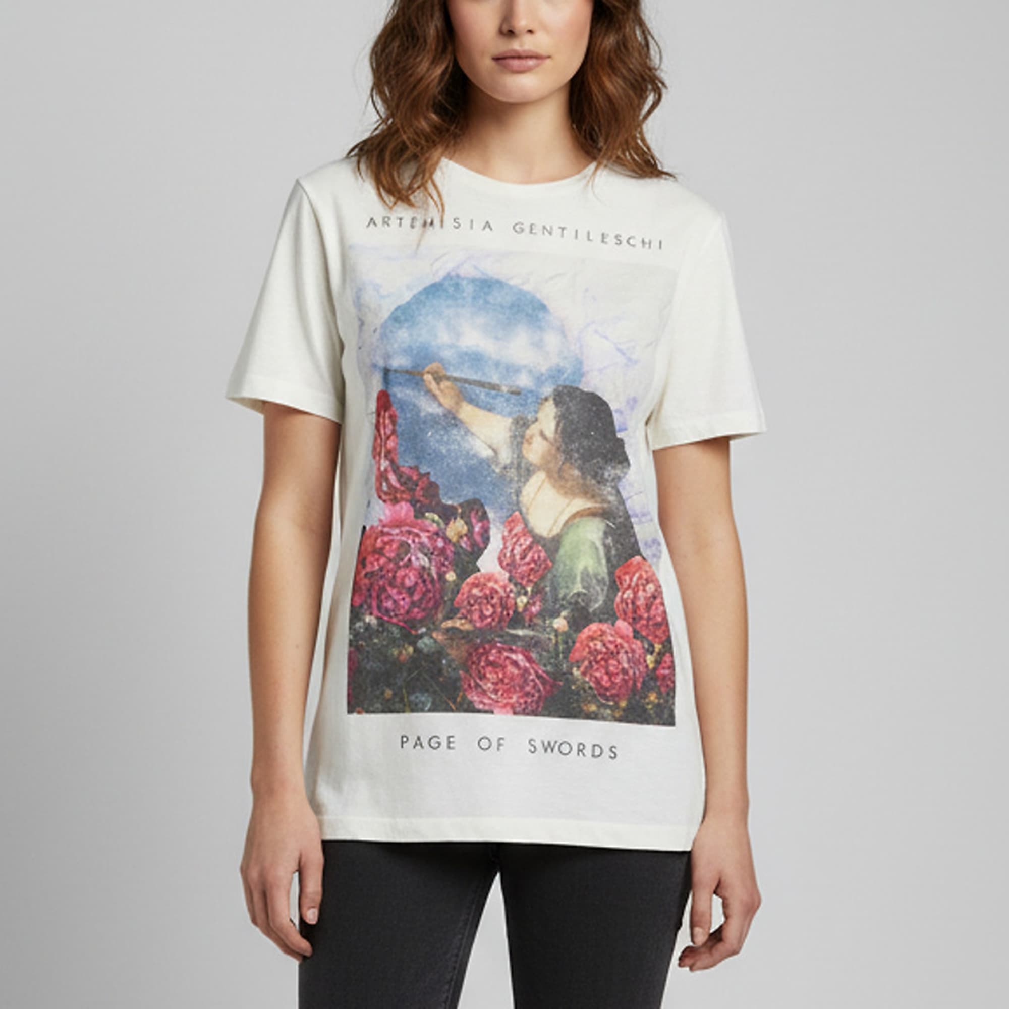 Christian Dior x Sarah Shipman Cream Graphic Print Jersey Crewneck T-Shirt M
