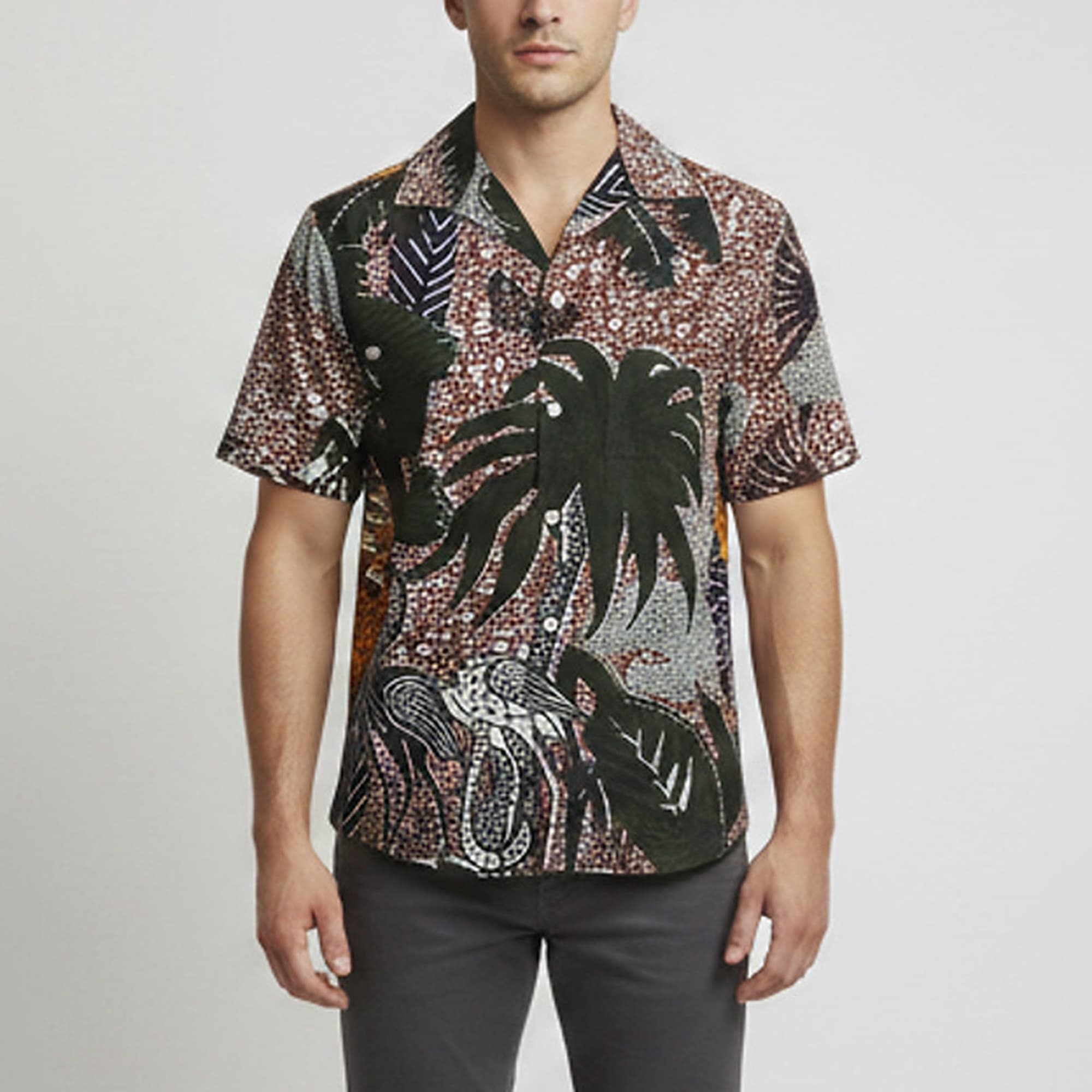 Christian Dior Multicolor Toile de Jouy Print Cotton Shirt S