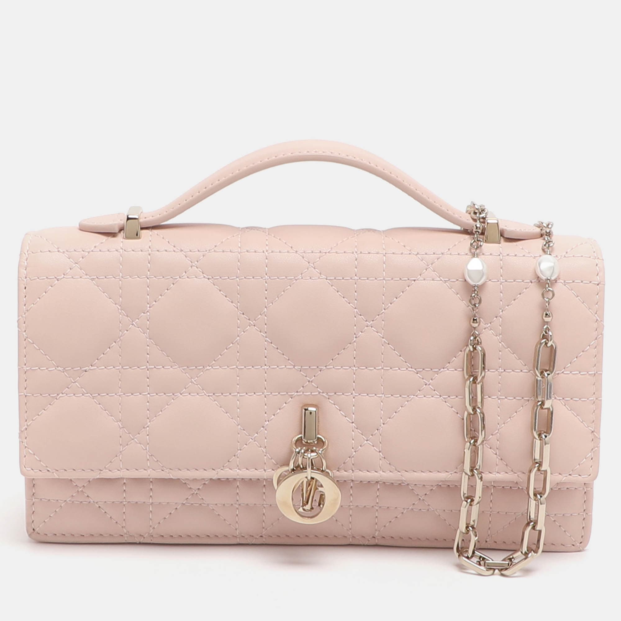 Dior My Dior Mini Dusty Pink Cannage Leather Bag