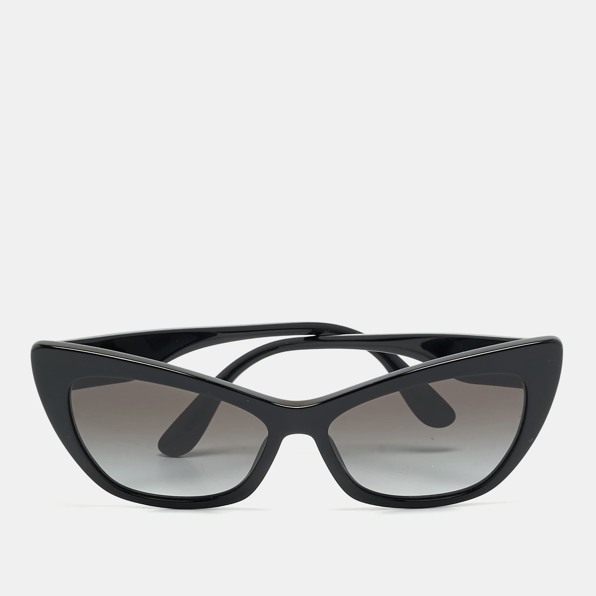 Dolce & Gabbana Black Gradient DG4370 Frame Cat Eye Sunglasses