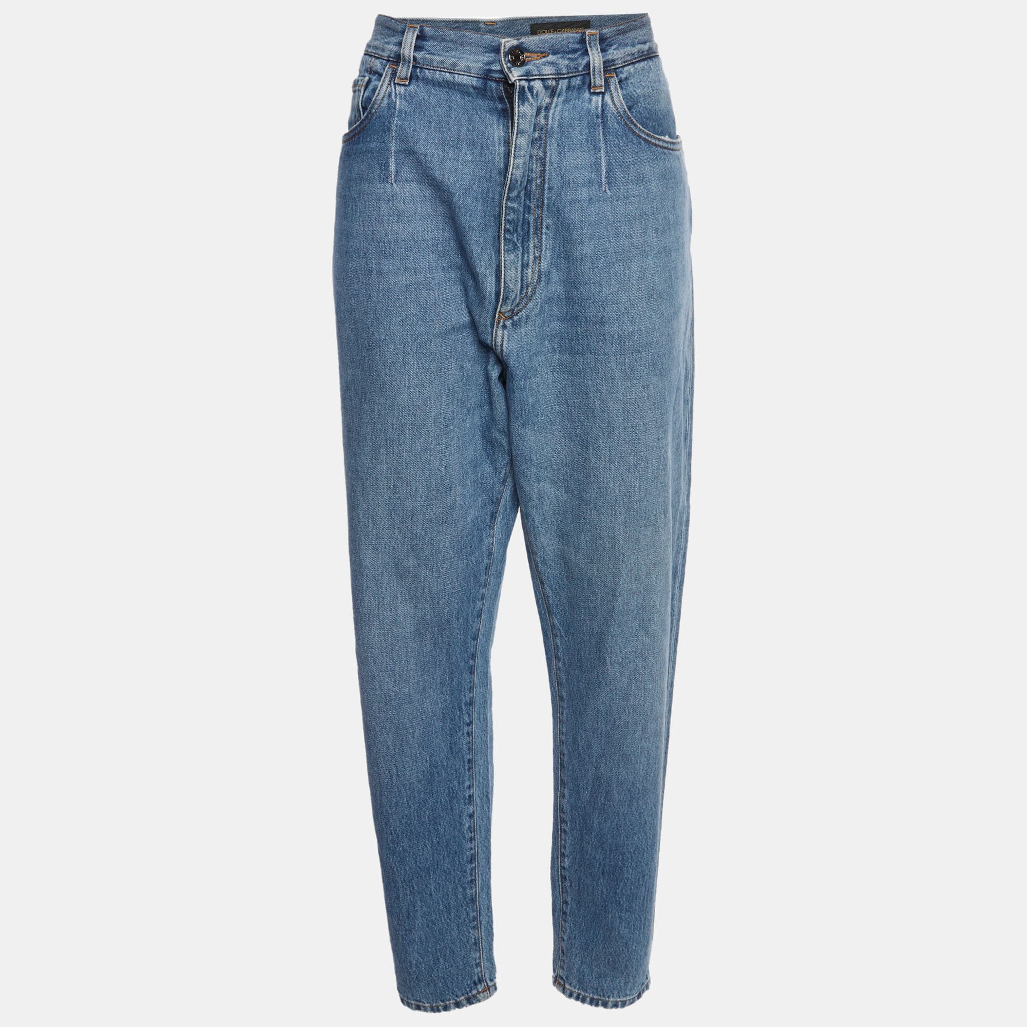 Dolce & Gabbana Blue Denim straight Fit Jeans XL/Waist 34"