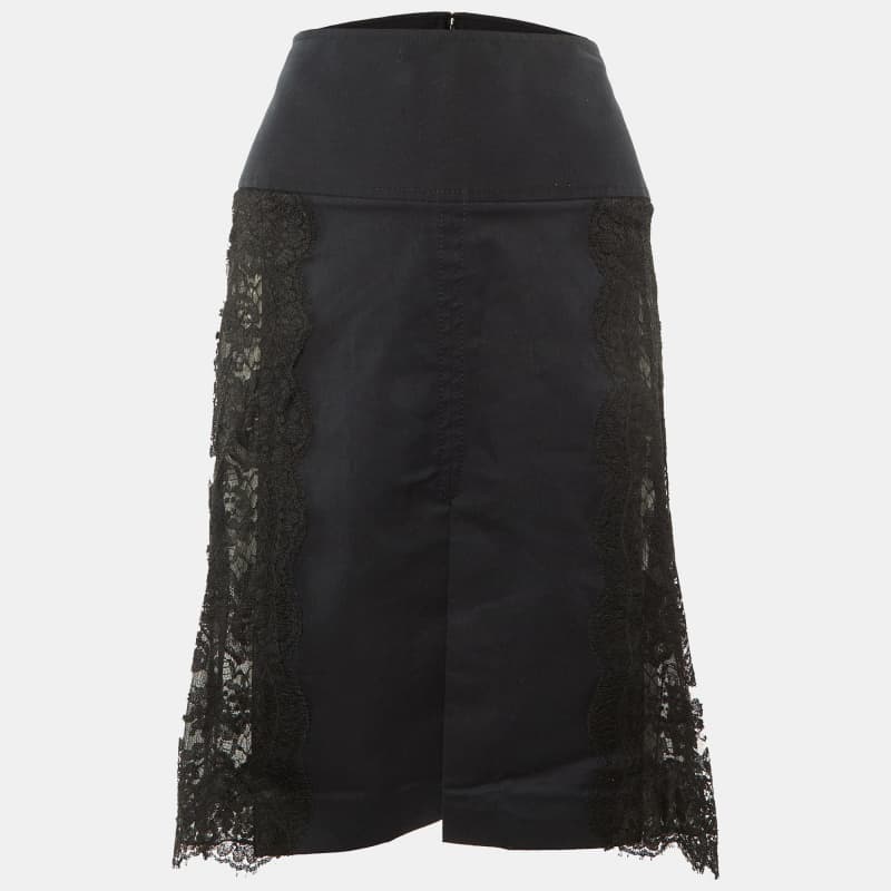 Dolce & Gabbana Black Lace Strapless Corset Dress M
