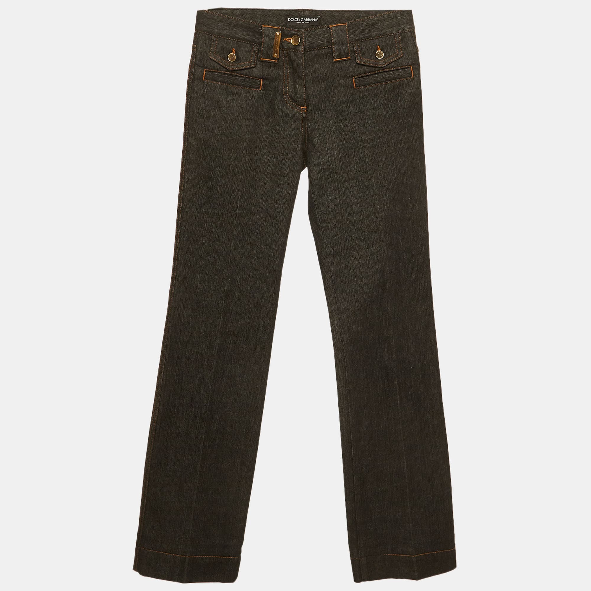 Dolce & Gabbana Black Denim Slim Fit Jeans XS/Waist 26"
