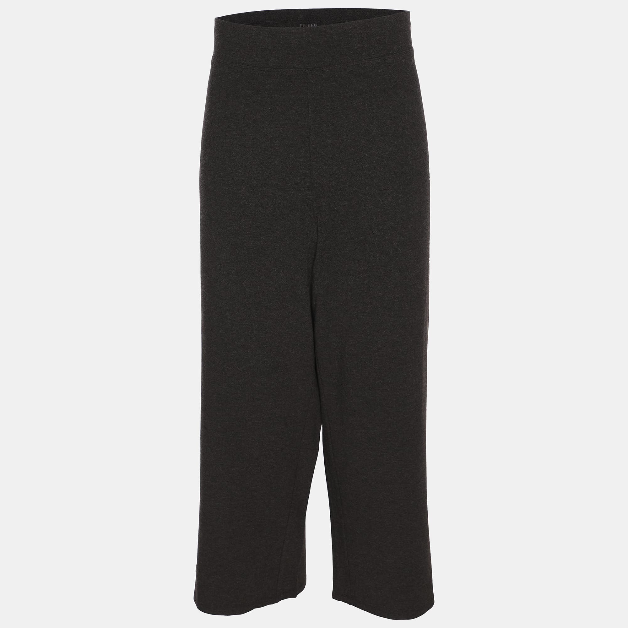 Eileen Fisher Brown Jersey Trousers XXL