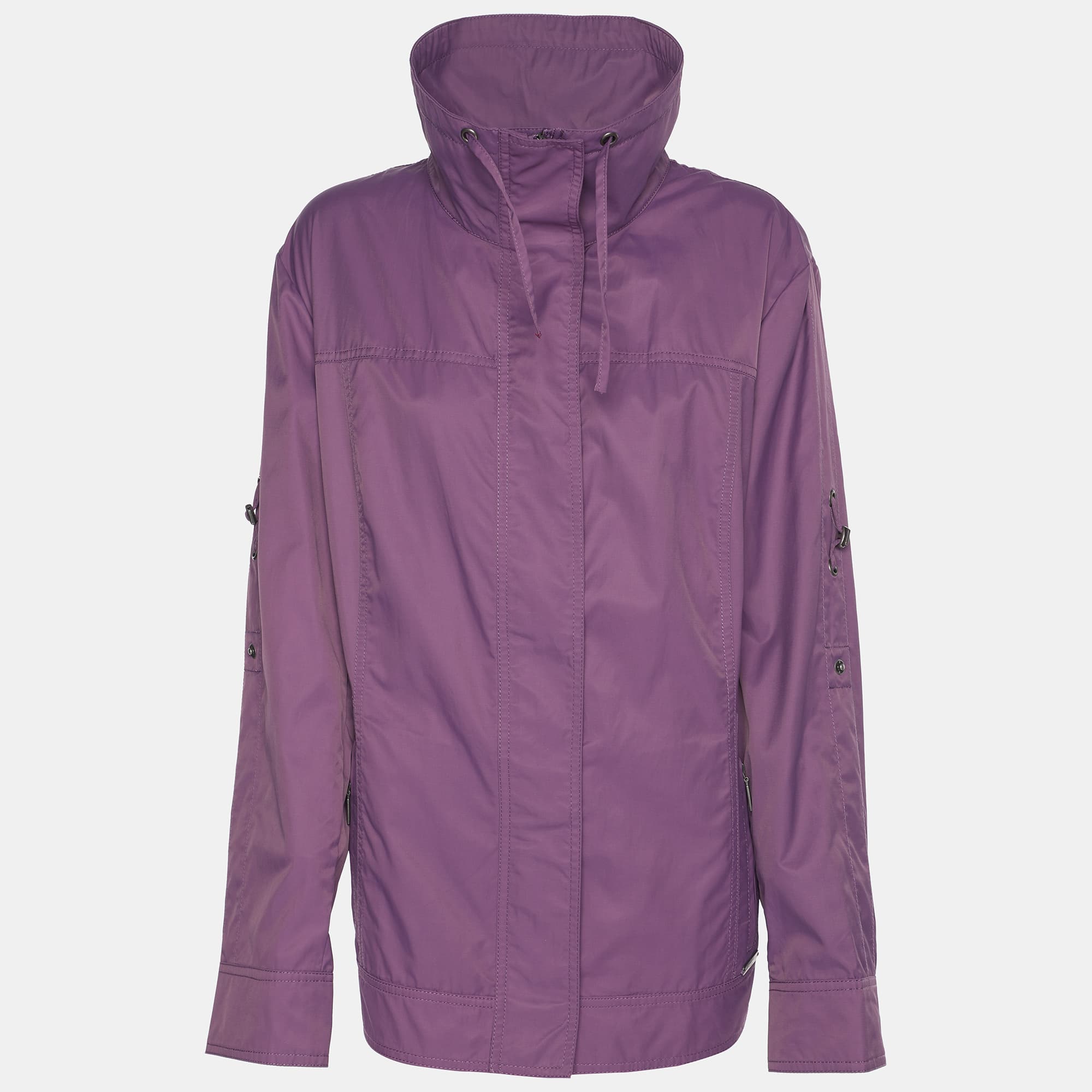 Elena Miro Purple Cotton Nylon Jacket XL