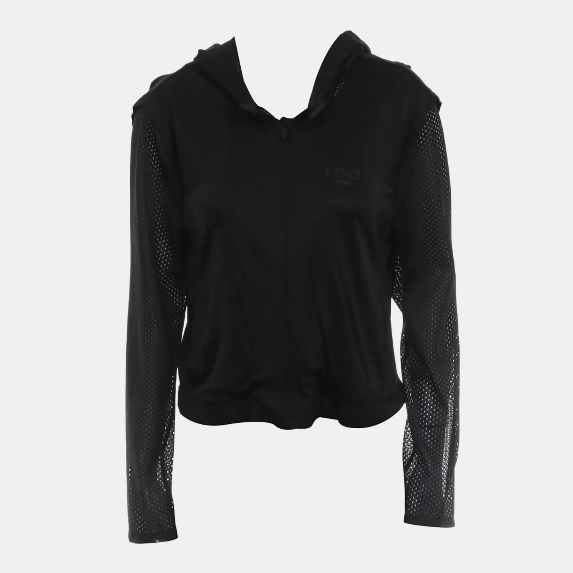 Fendi Mesh Zip Up Jacket S