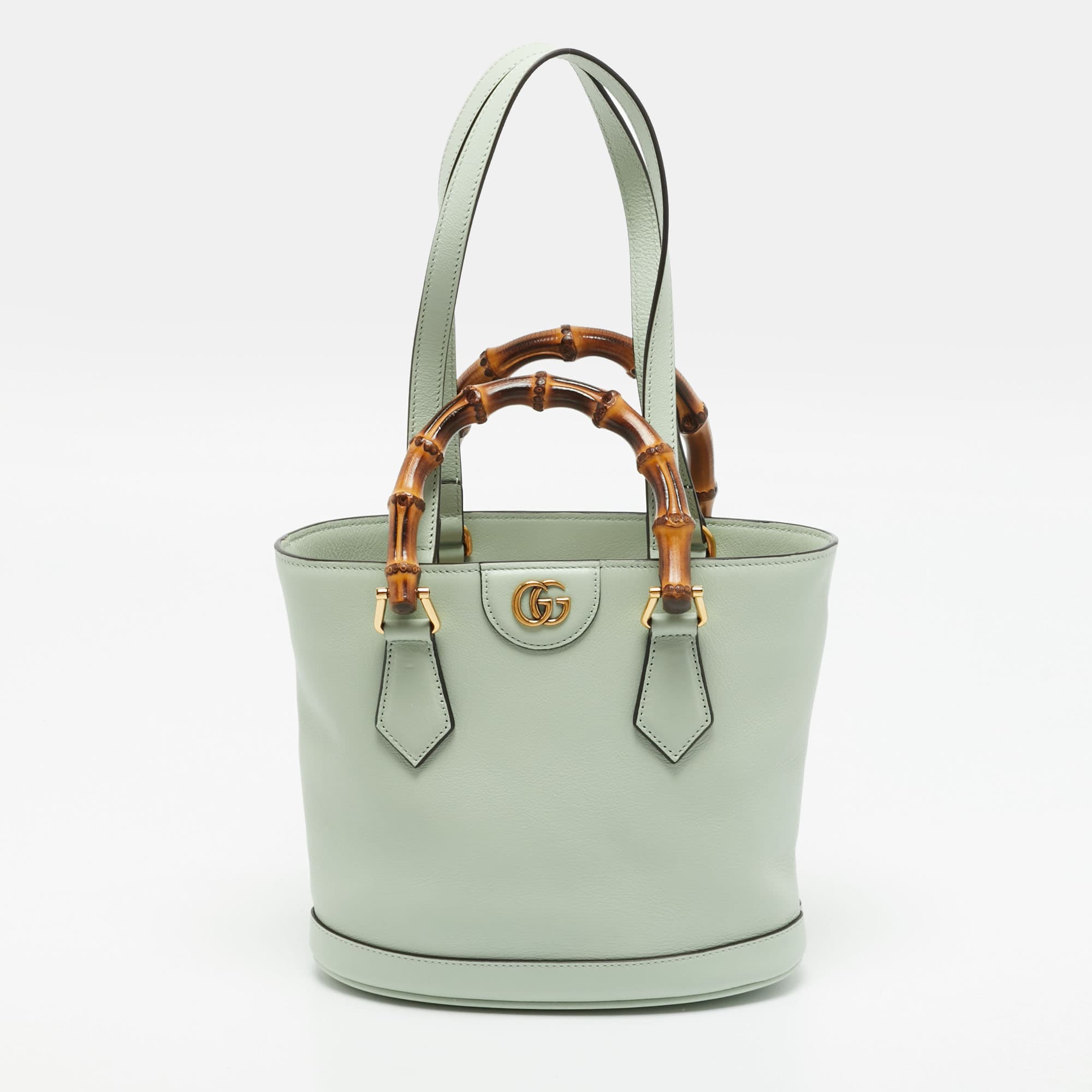 Gucci Diana Small Mint Green Leather Tote