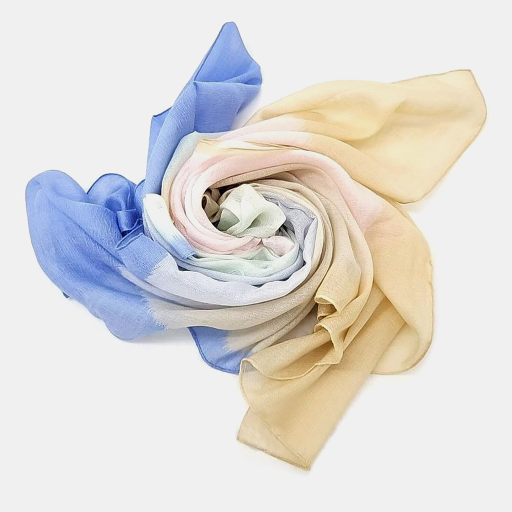 Hermes Multicolor Cashmere Silk Scarf