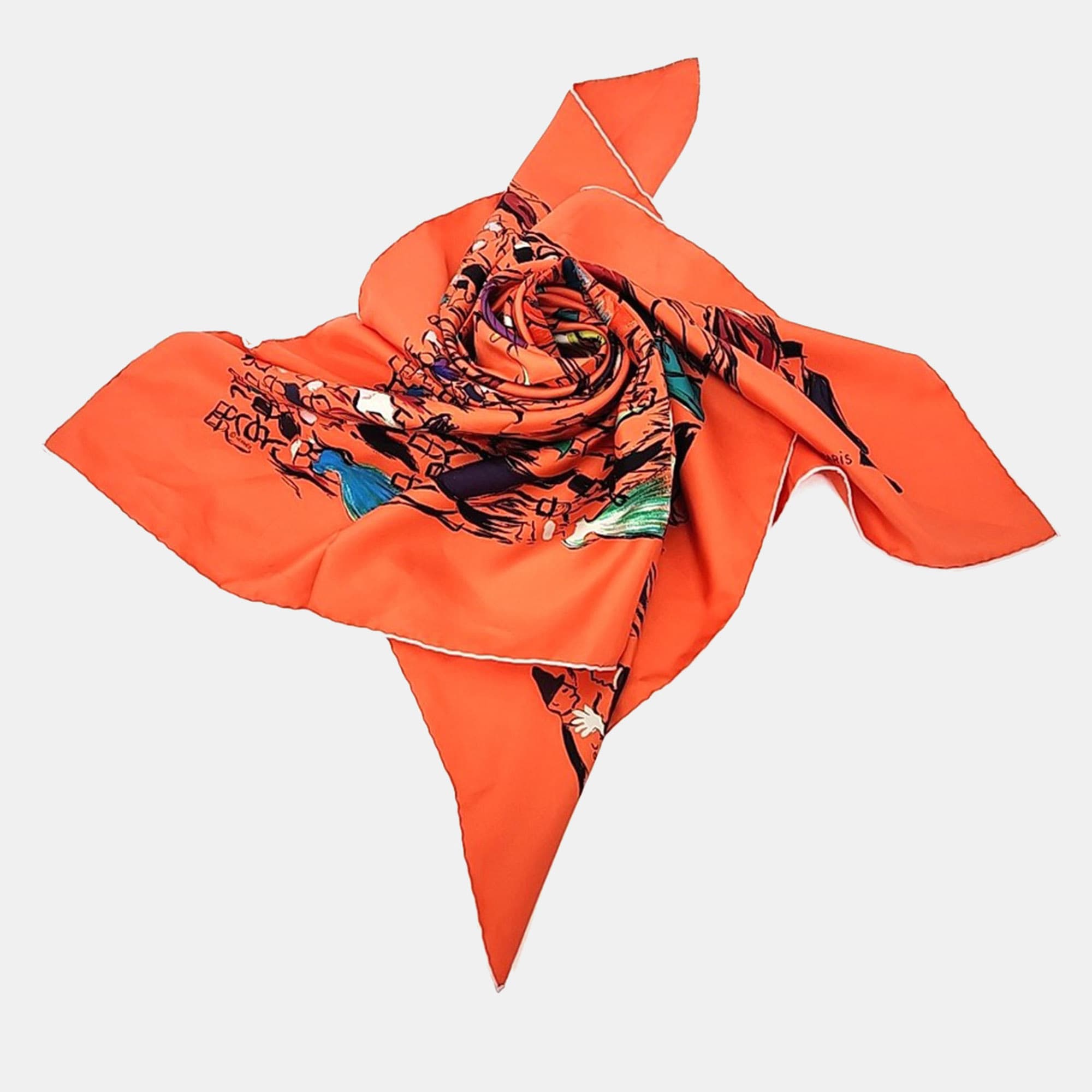 Hermes Multicolor silk scarf