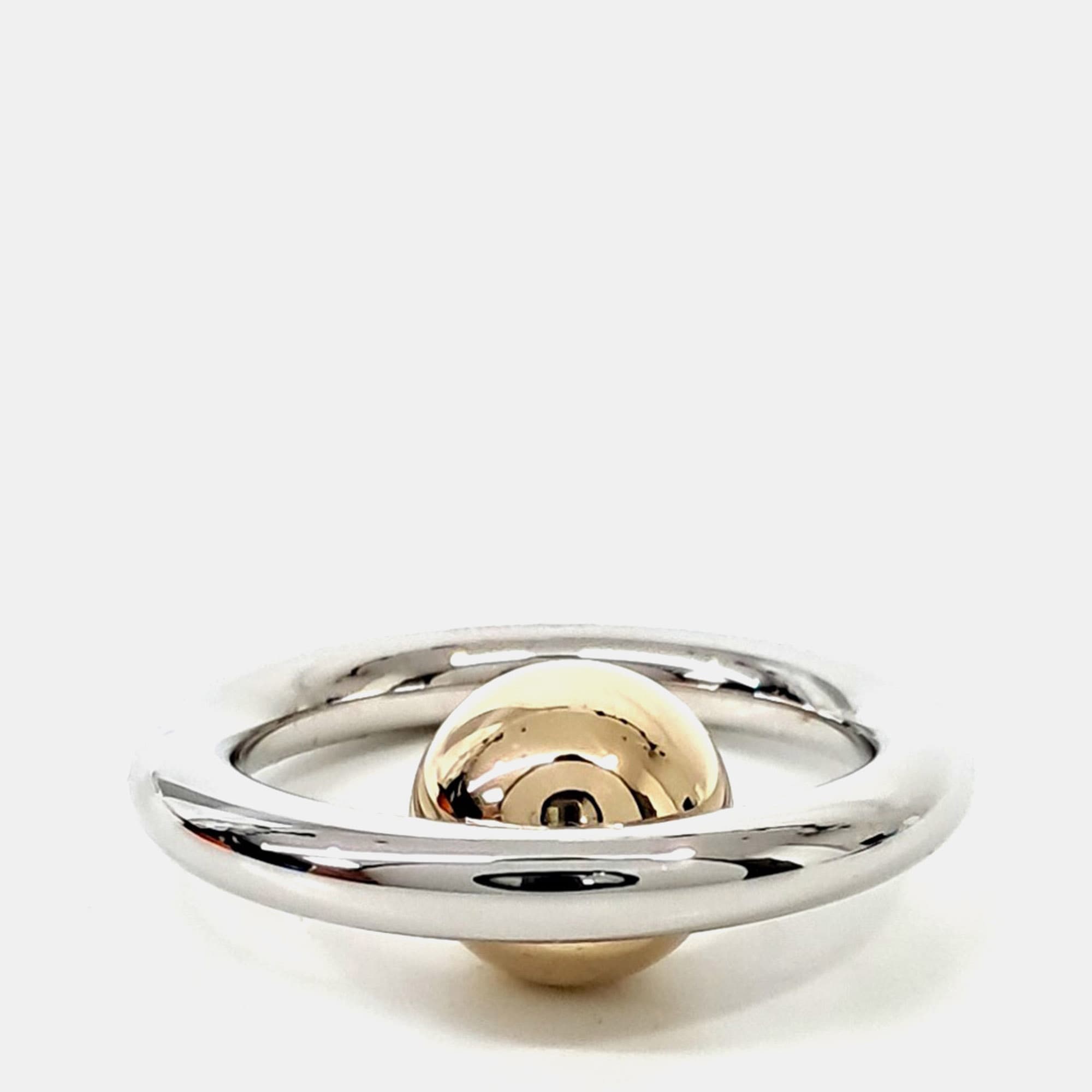 Hermes Gold/Silver Scarf Ring
