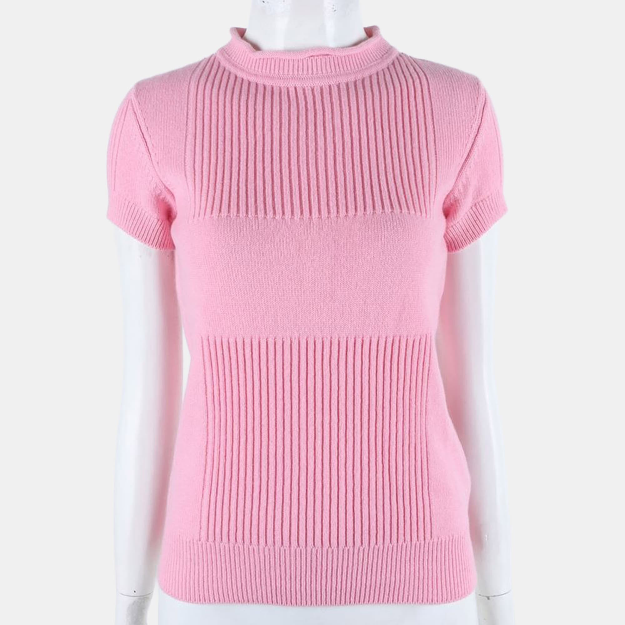 Hermès cashmere short-sleeved knit Size S