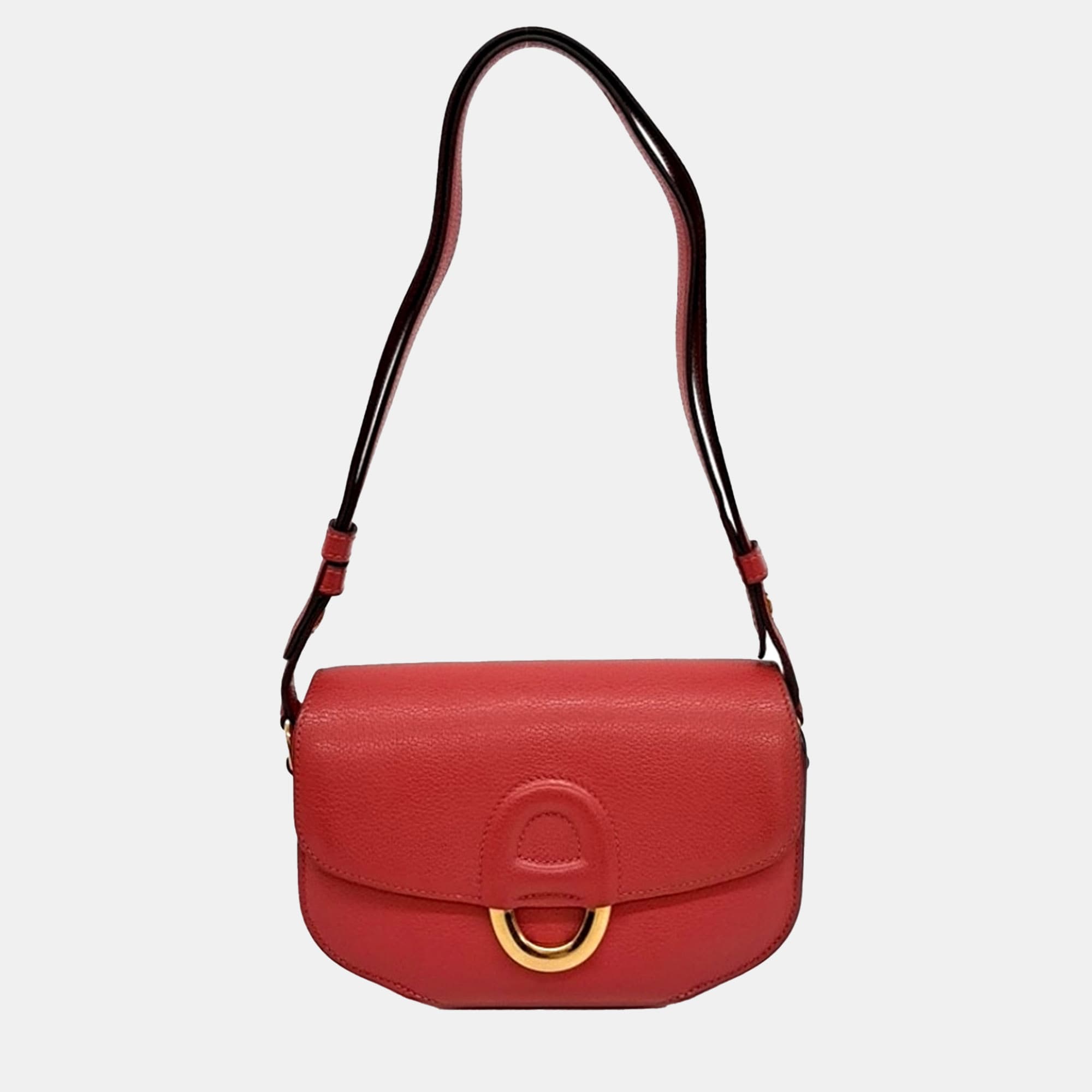 Hermes Cherche Midi Mini Red Leather Shoulder Bag