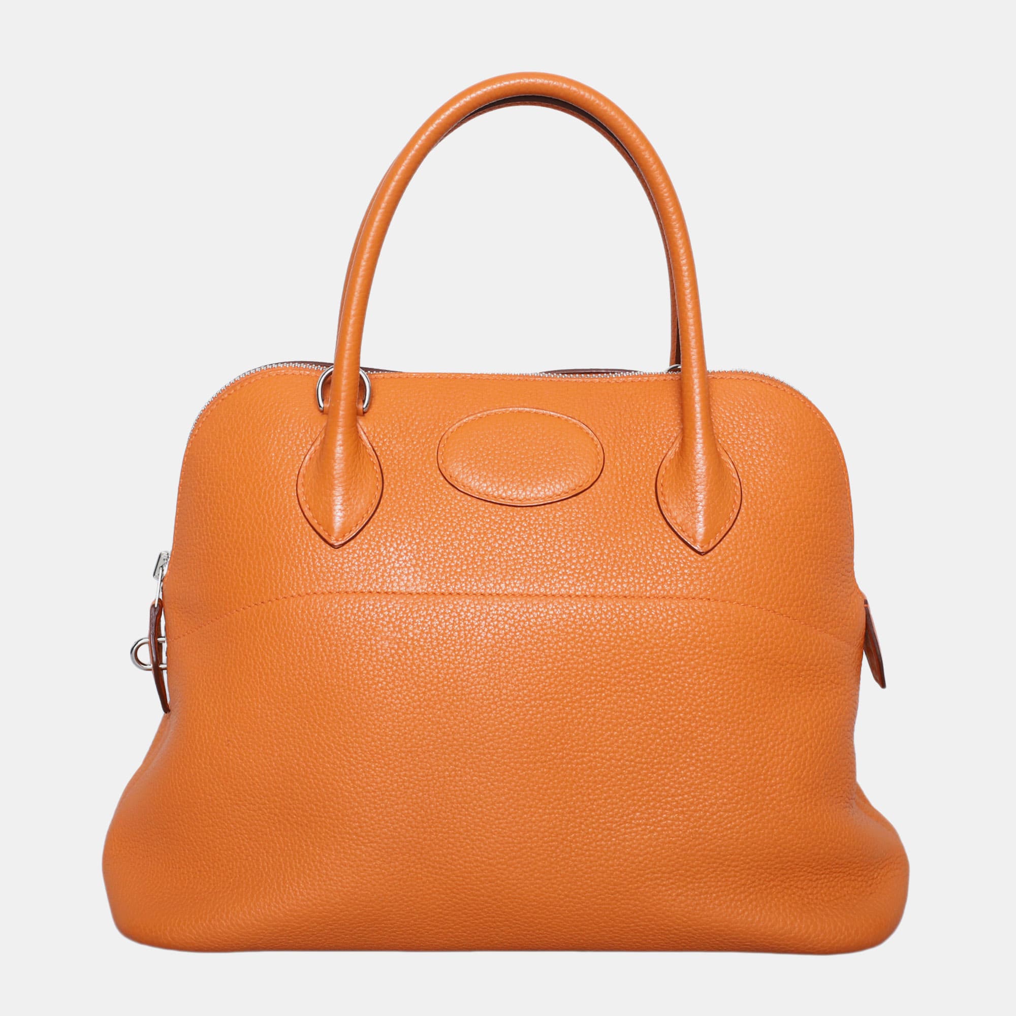 Hermes Bolide 31 Orange Togo Calfskin Leather Top Handle Bag