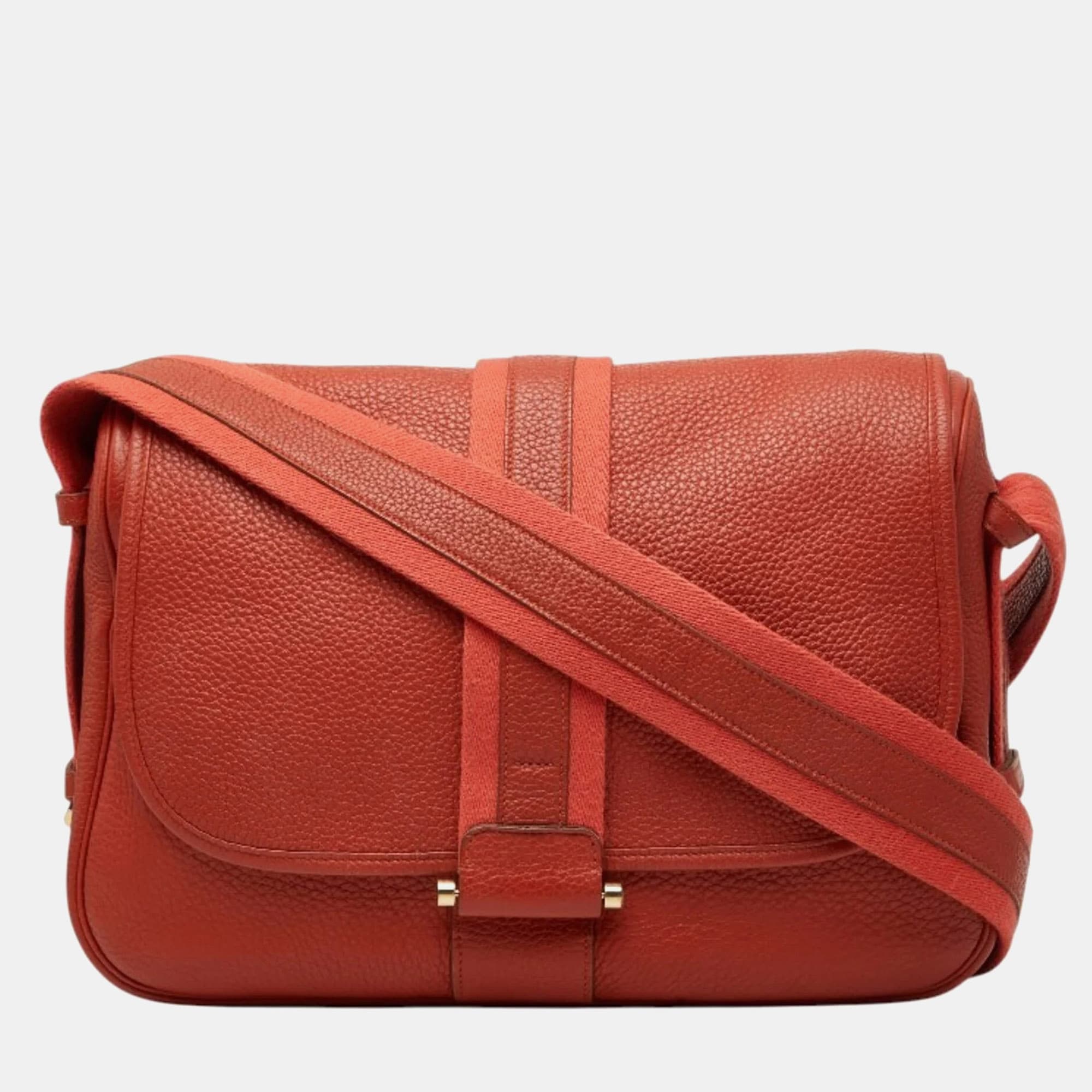 Hermes Bourlingue 34 Rose Jaipur Taurillon Clemence Leather Shoulder Bag
