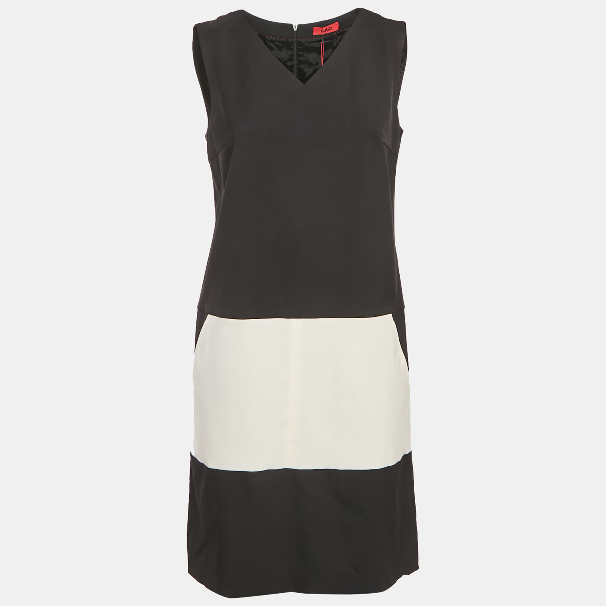 Hugo Boss Black Gabardine Pocket Detail Keluna Dress M