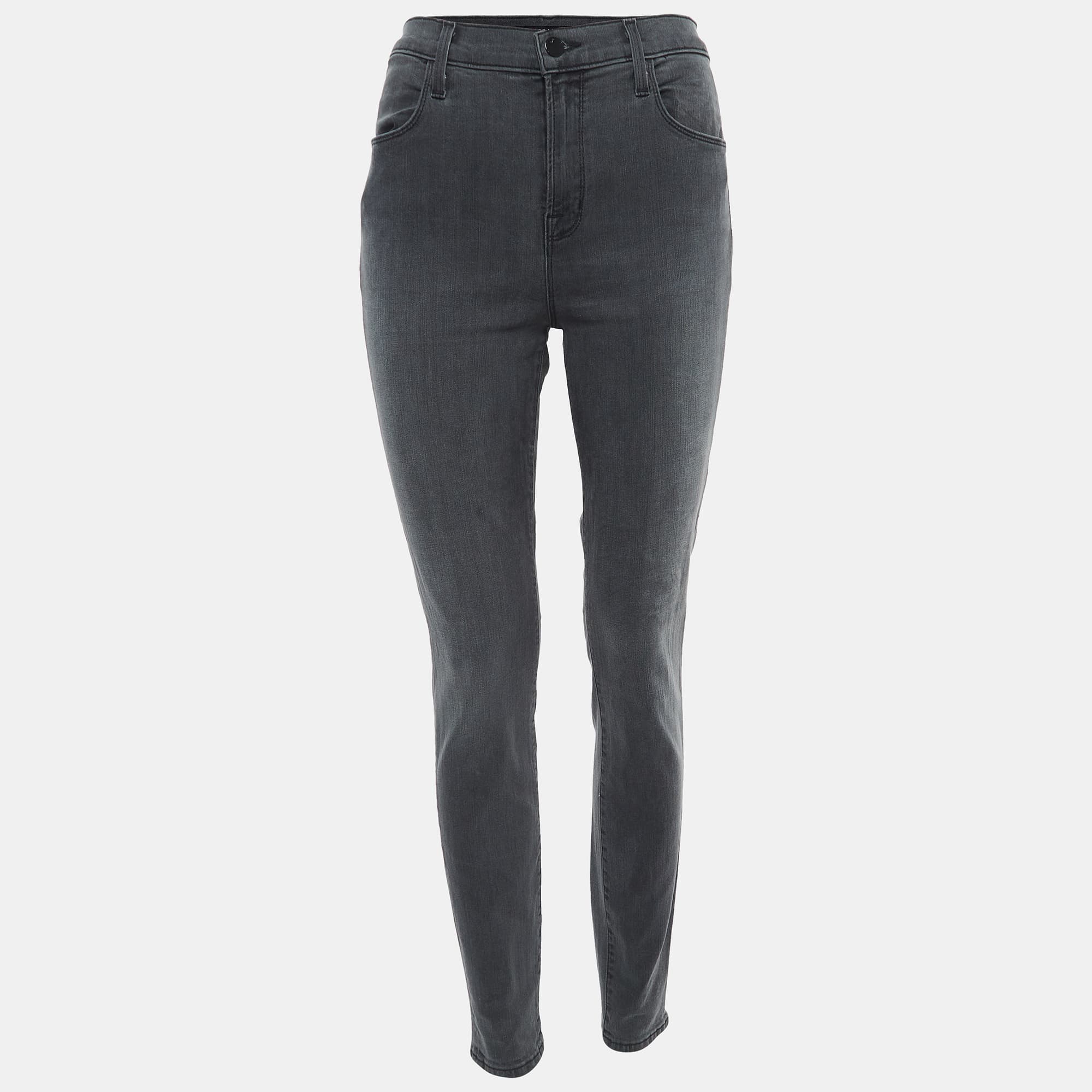 J Brand Grey Washed Denim Skinny Jeans M Waist 29"