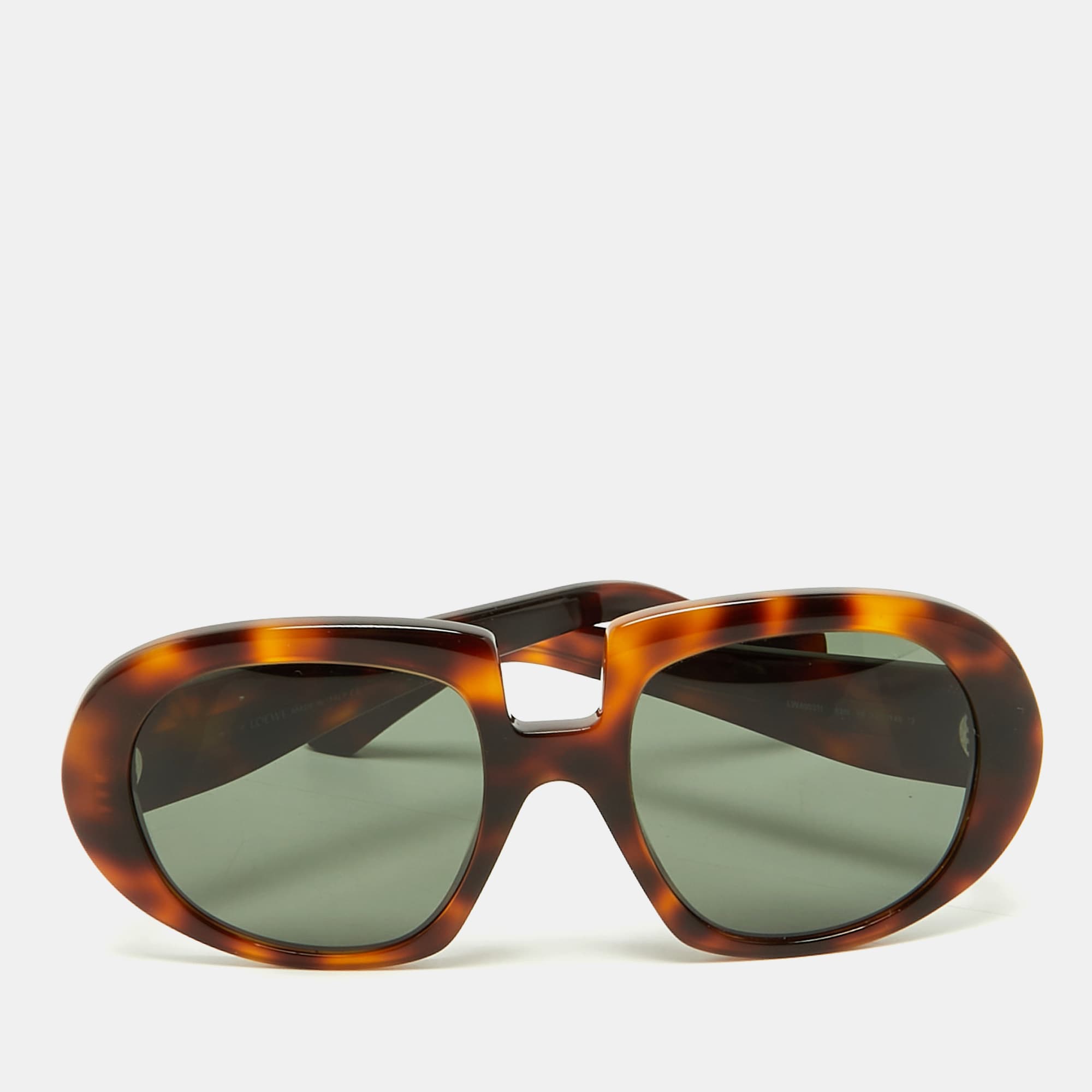 Loewe Tortoise Brown ALW40031I Anagram Frame Oversized Sunglasses