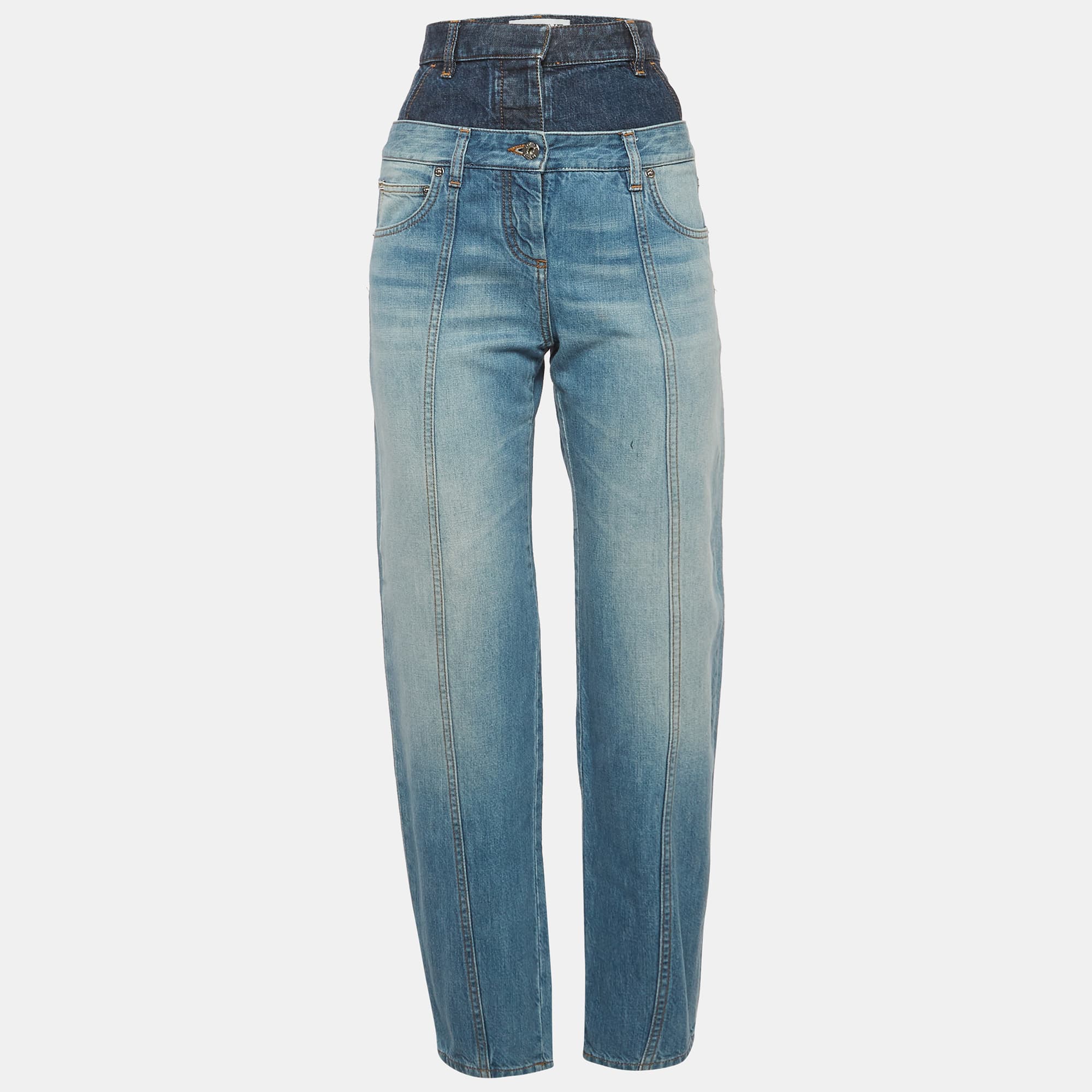 Loewe Blue Denim High-Rise Jeans S/Waist 23"