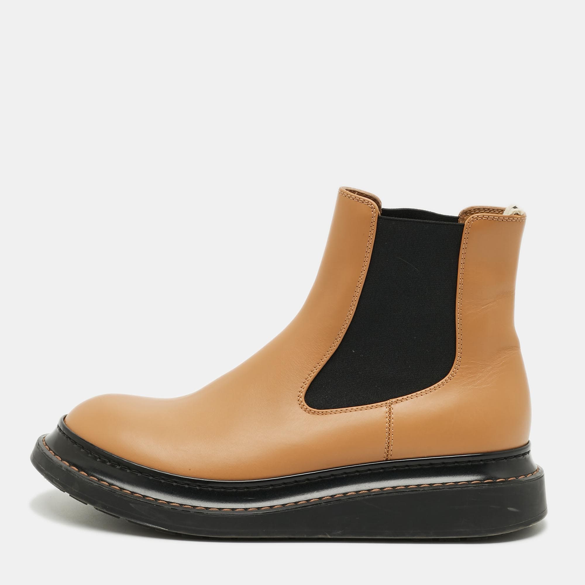 Loewe Size 39 Brown Leather Chelsea Boots