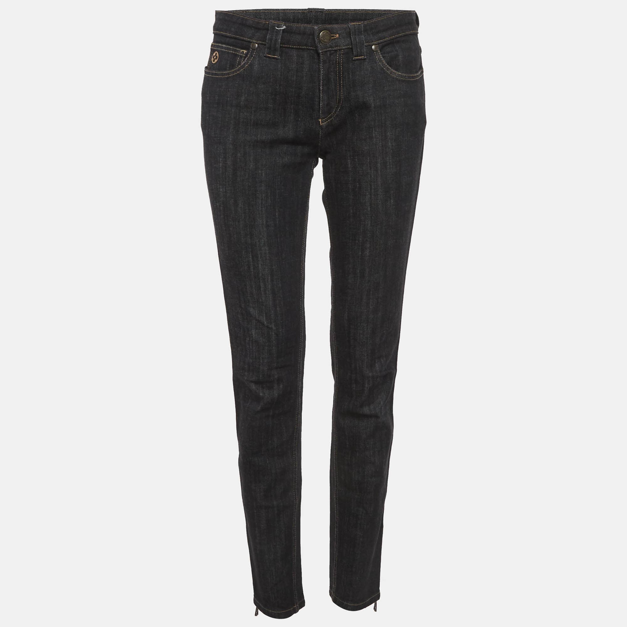 Louis Vuitton Black Denim Slim Fit Jeans M/Waist 30"
