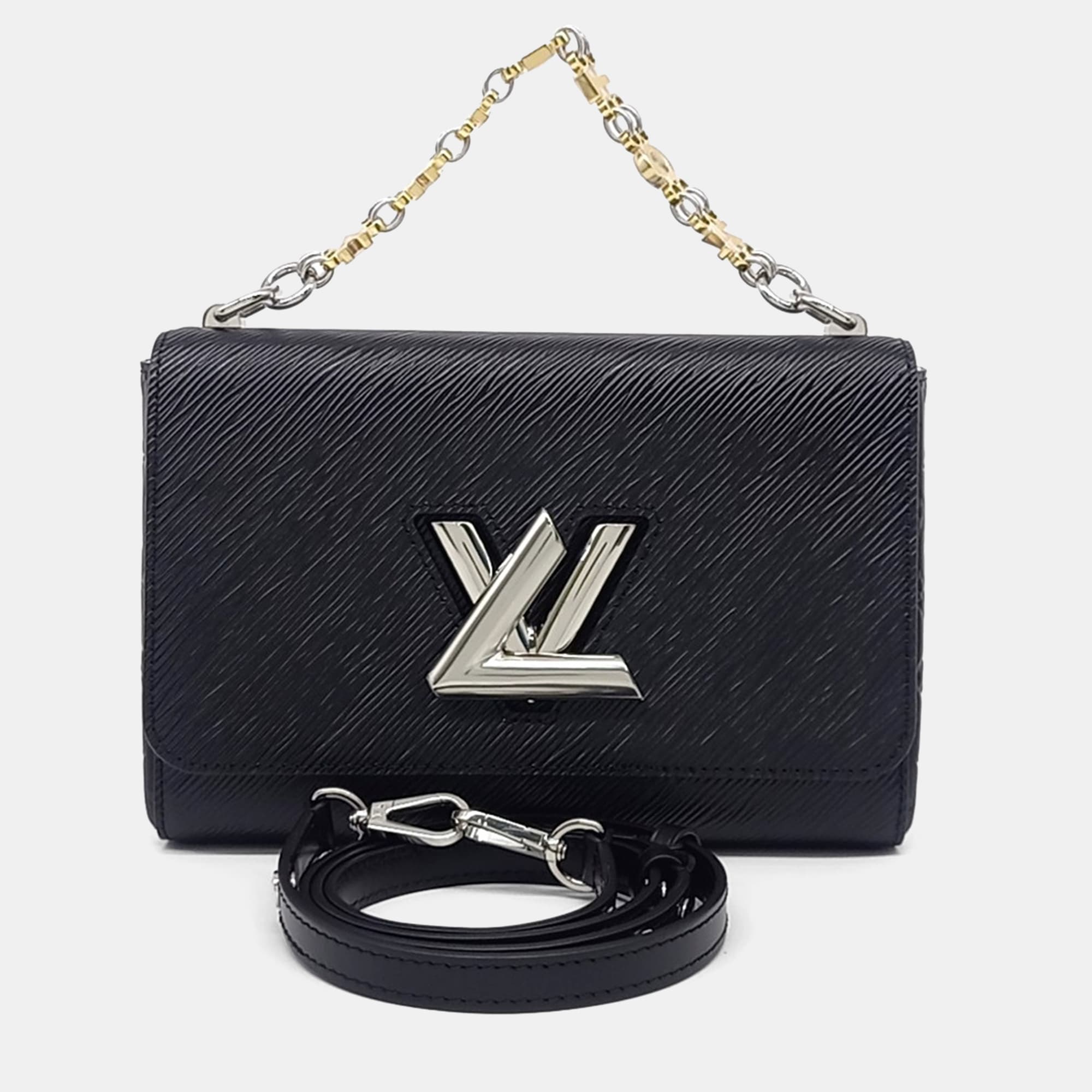 Louis Vuitton Twist MM Black Epi Leather Shoulder Bag