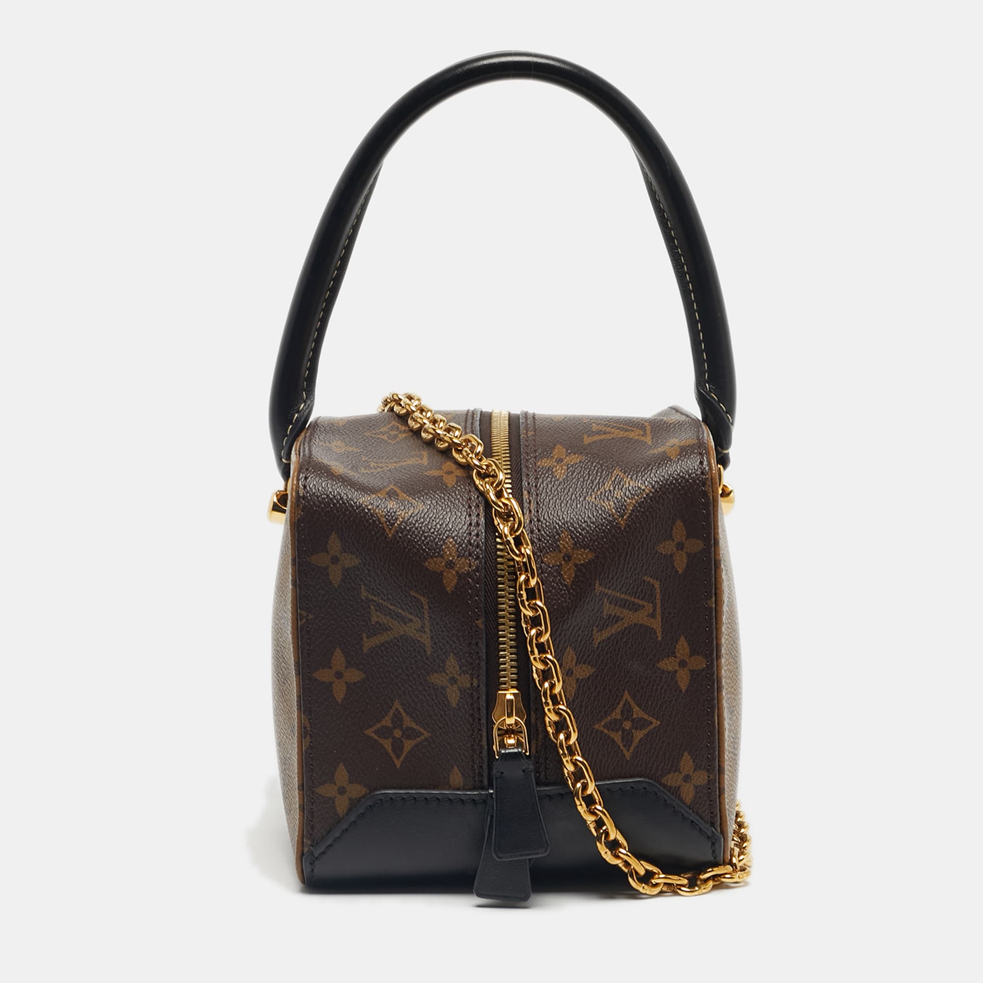 Louis Vuitton Brown Coated Canvas Shoulder Bags