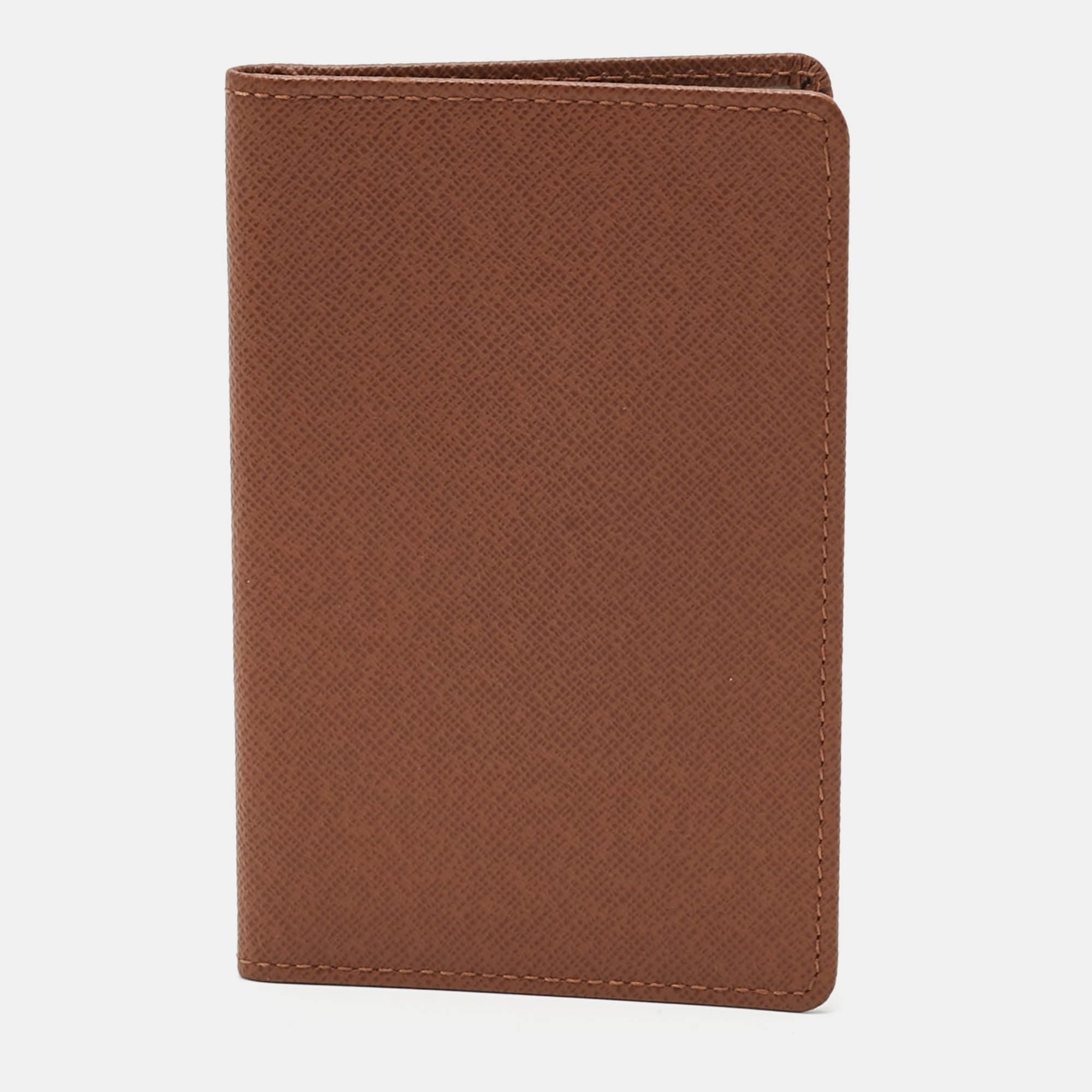 Louis Vuitton Brown Taiga Leather ID Card Holder