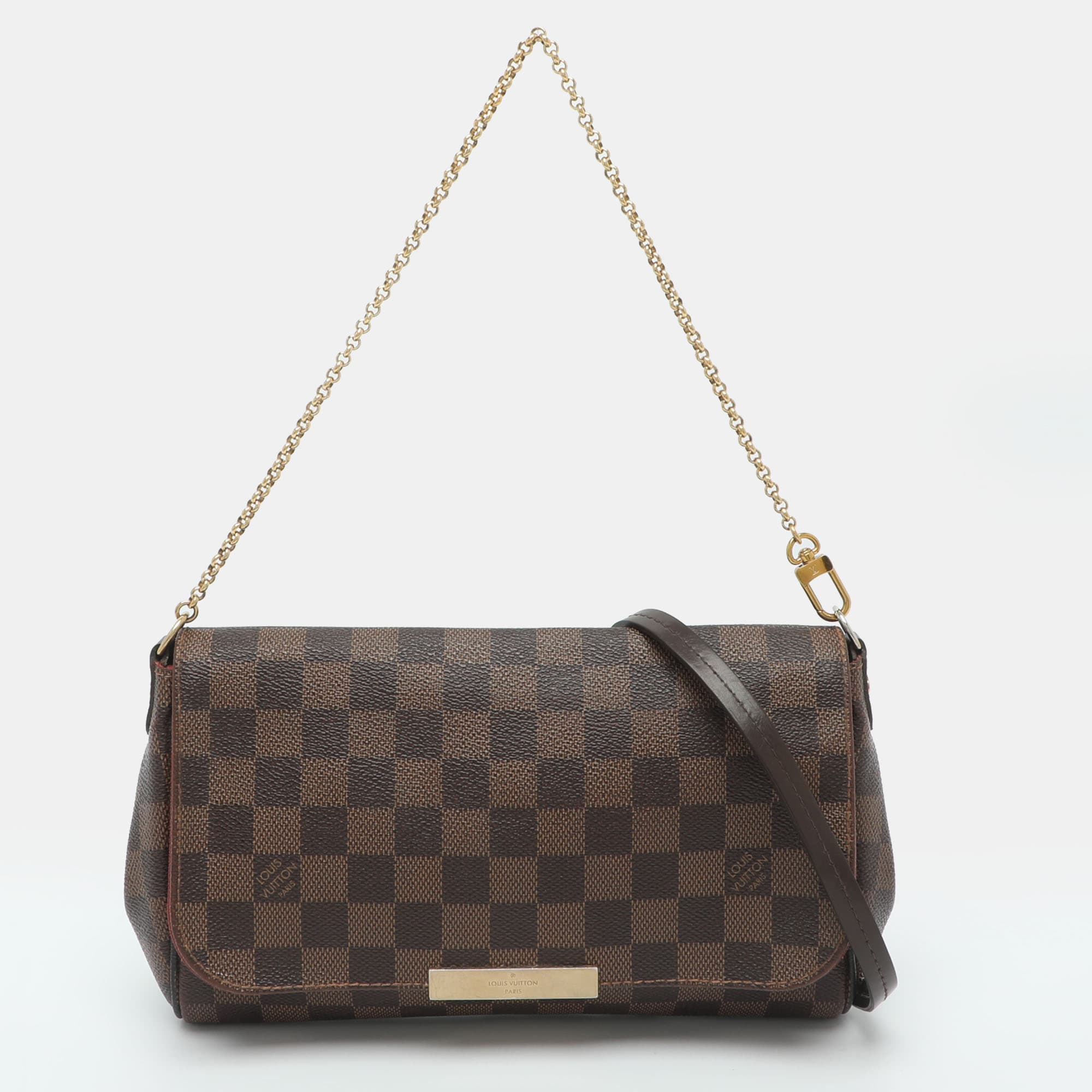Louis Vuitton Favorite MM Damier Ebene Canvas Bag