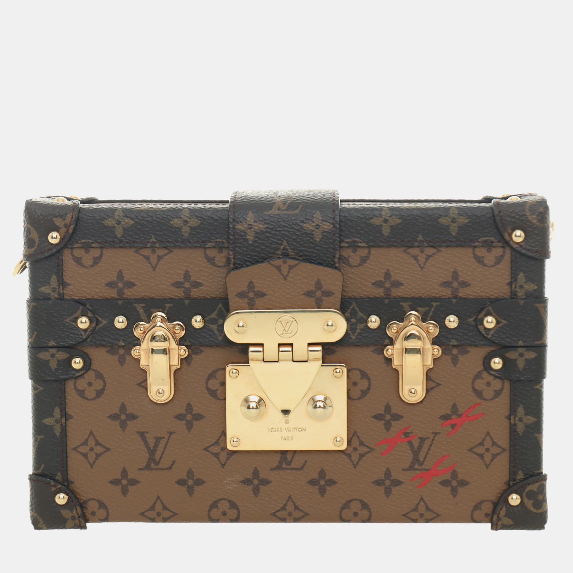 Louis Vuitton Petite Malle Monogram Reverse Canvas Shoulder Bag
