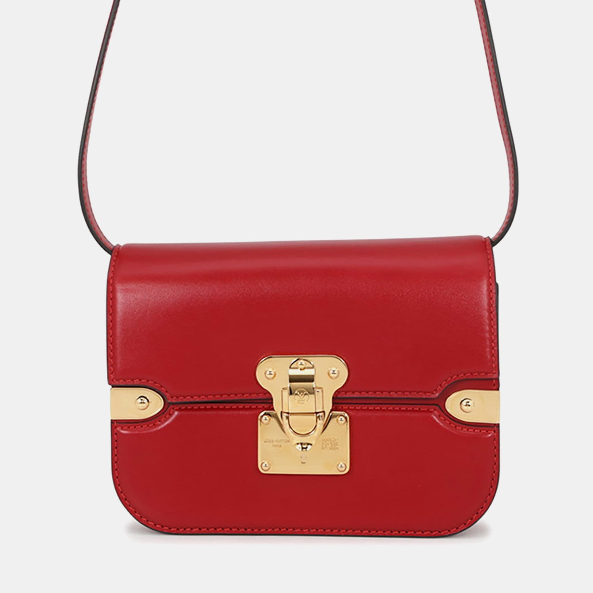 Louis Vuitton Orsay MM Red Calfskin Leather Crossbody Bag