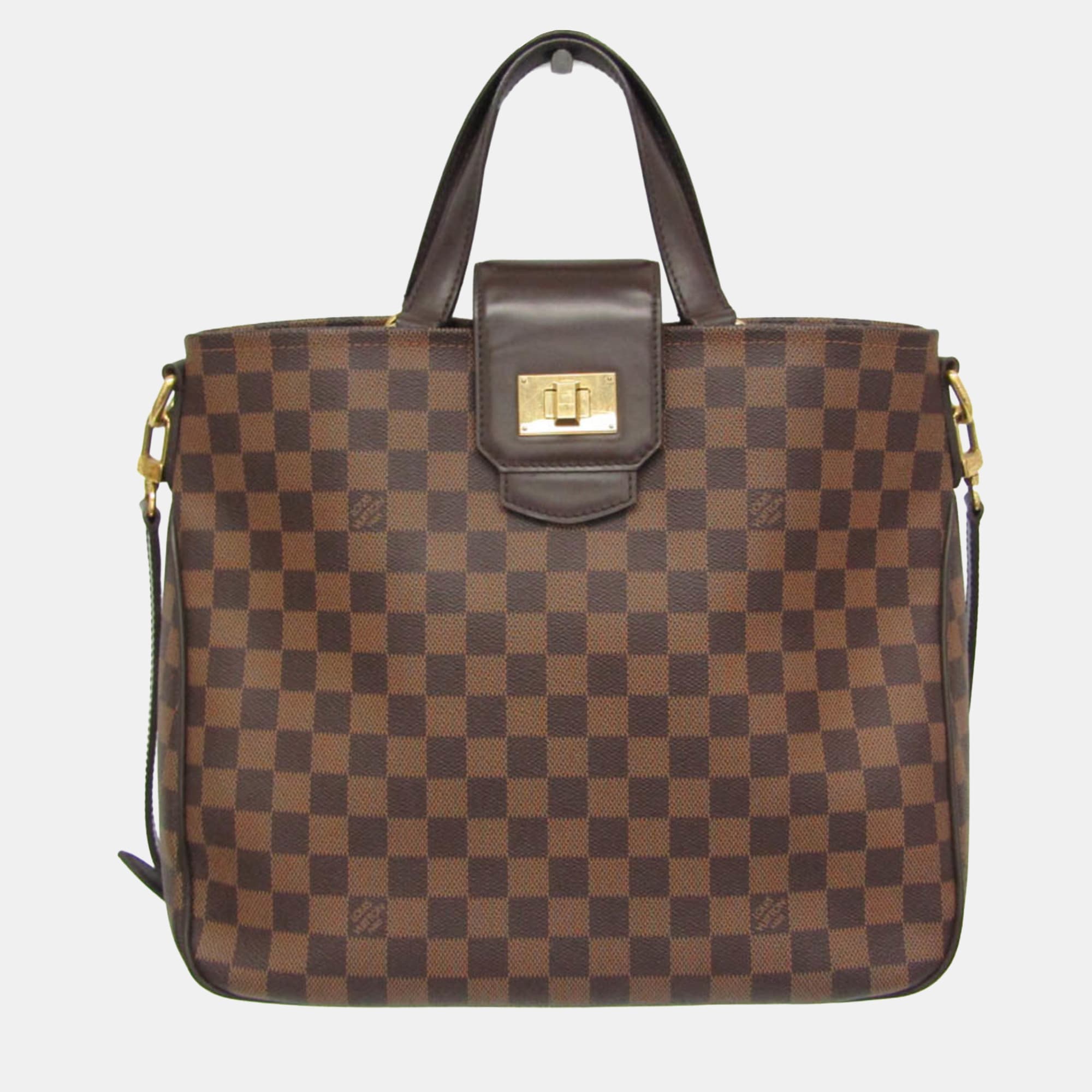 Louis Vuitton Cabas Rosebery One Size Brown Damier Ebene Canvas Shoulder Bag