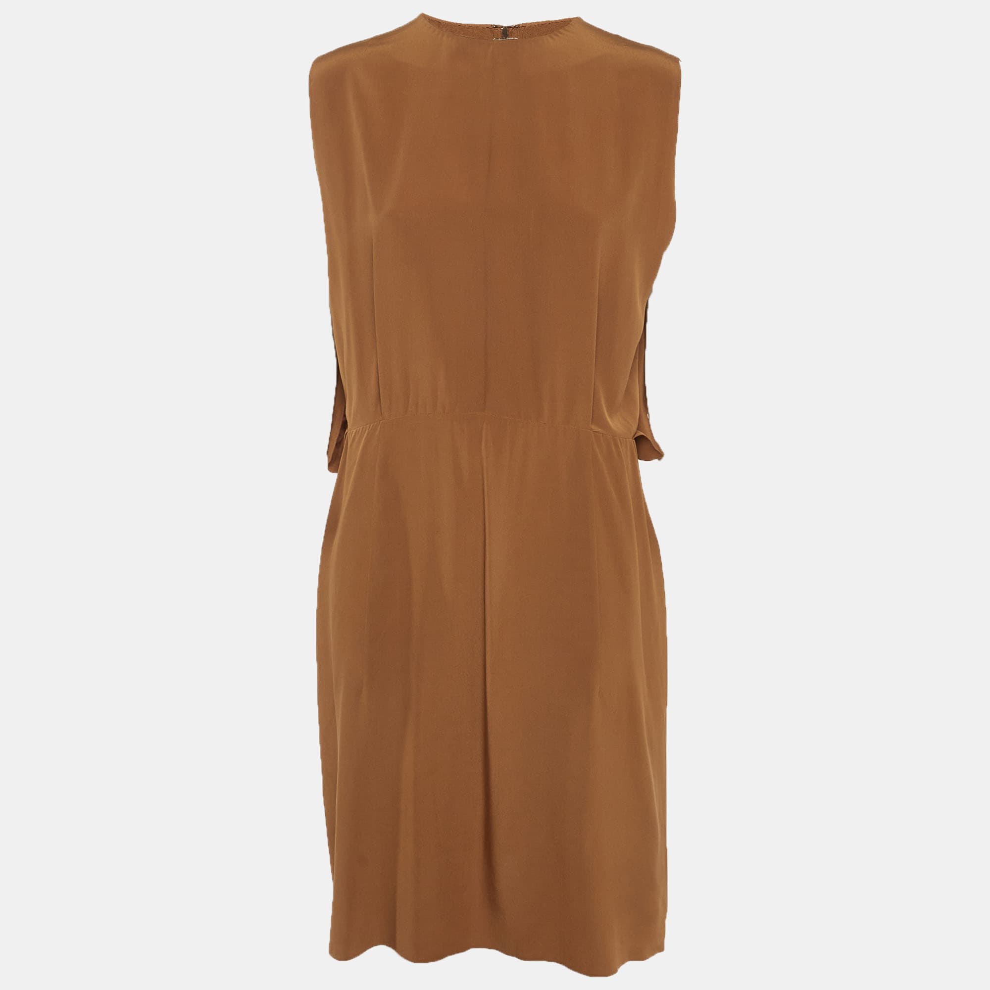 Marni Tan Crepe Short Dress M
