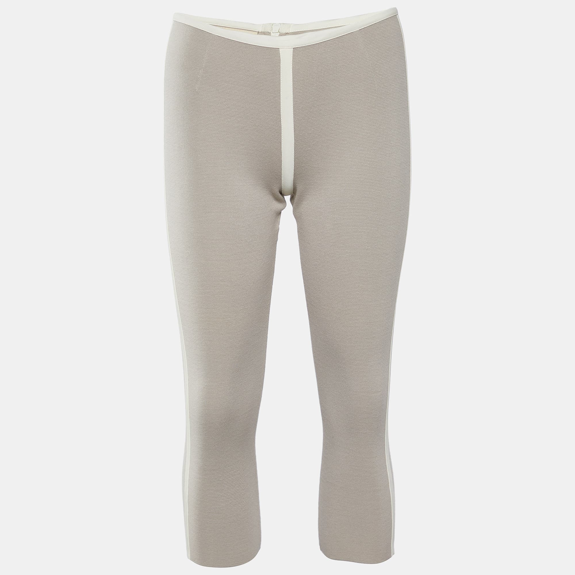 Marni Beige Cotton Knit Capri Pants S