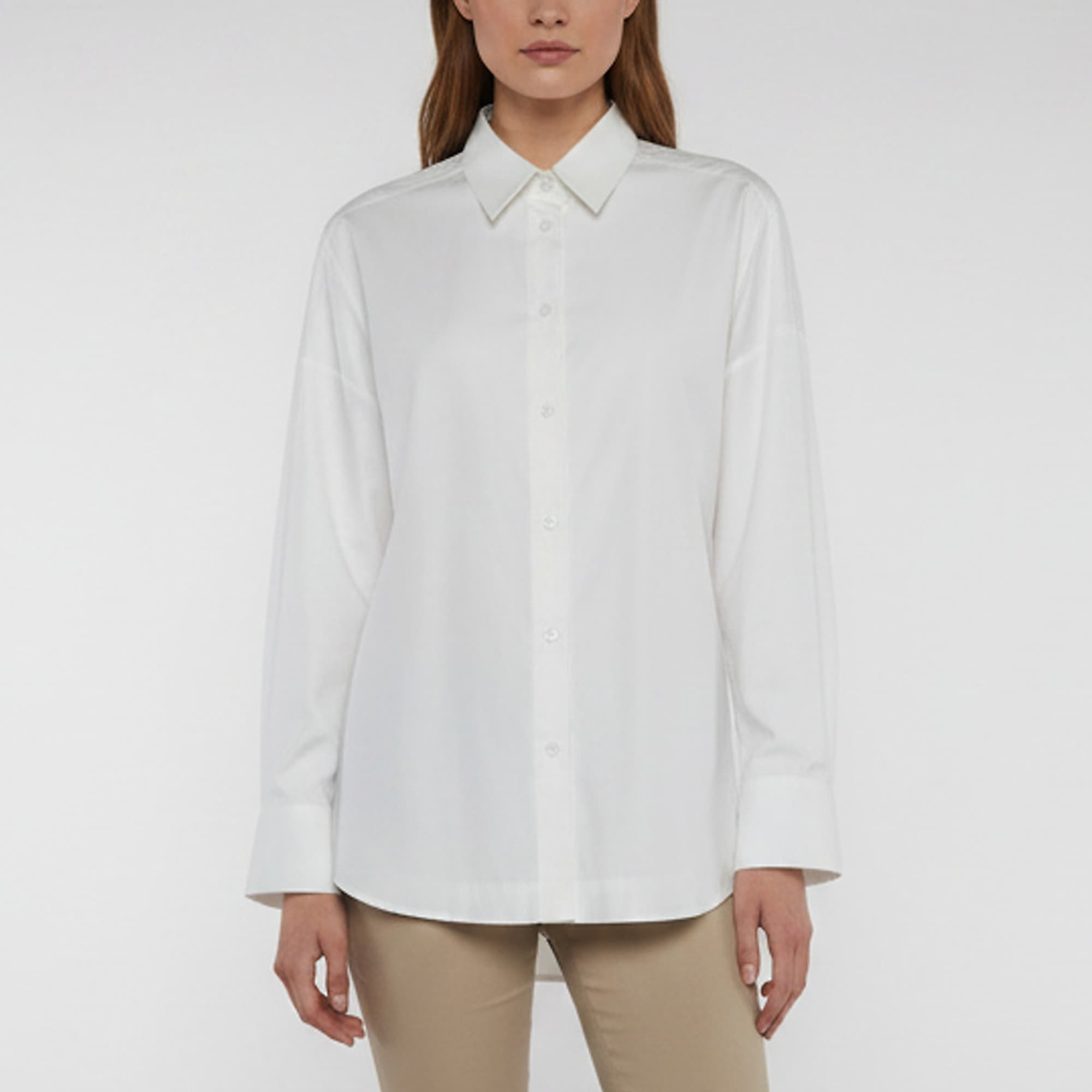 Max Mara Leisure Cotton Blend Rispoli Relaxed Fit Shirt L