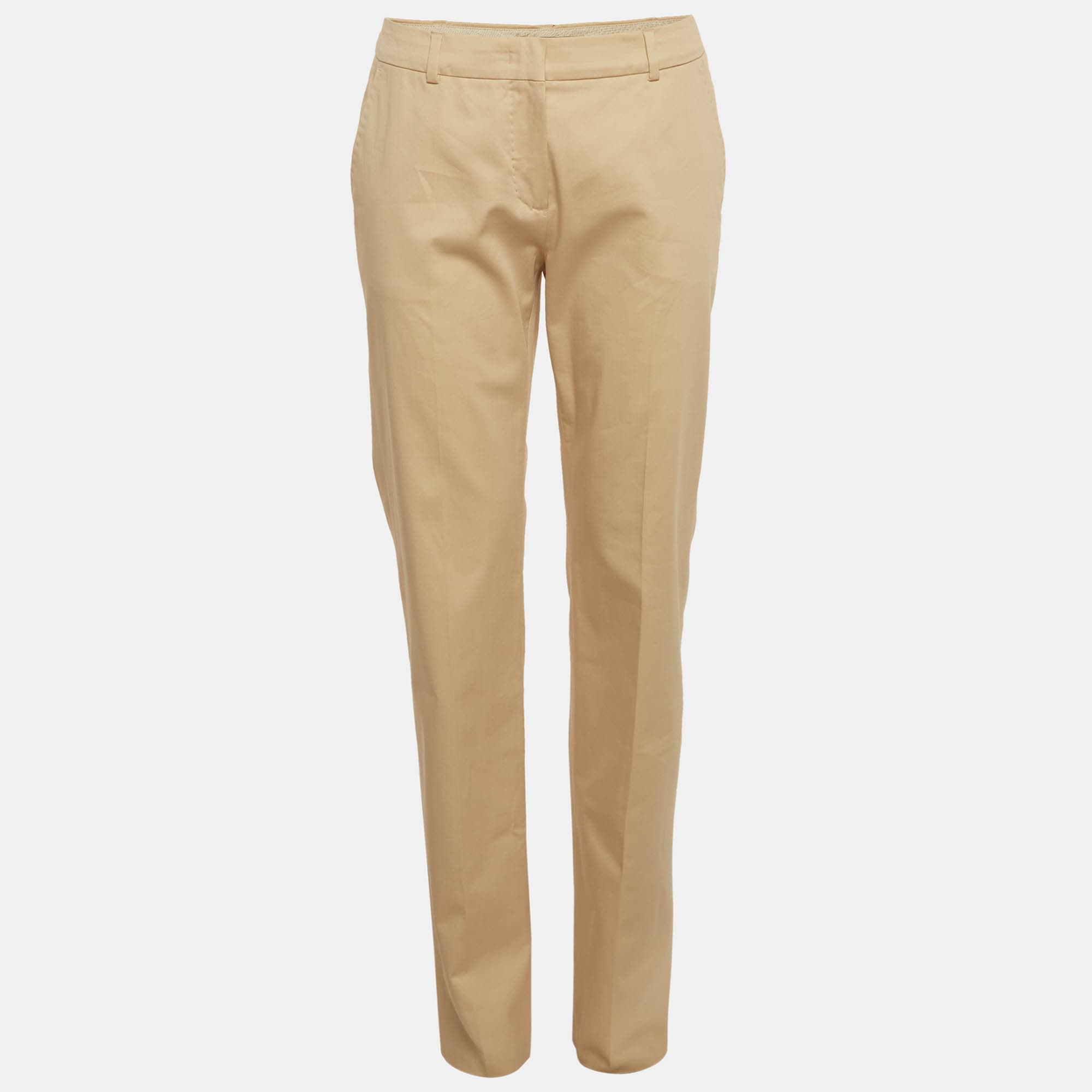 Max Mara Studio Beige Cotton Chino Pants M
