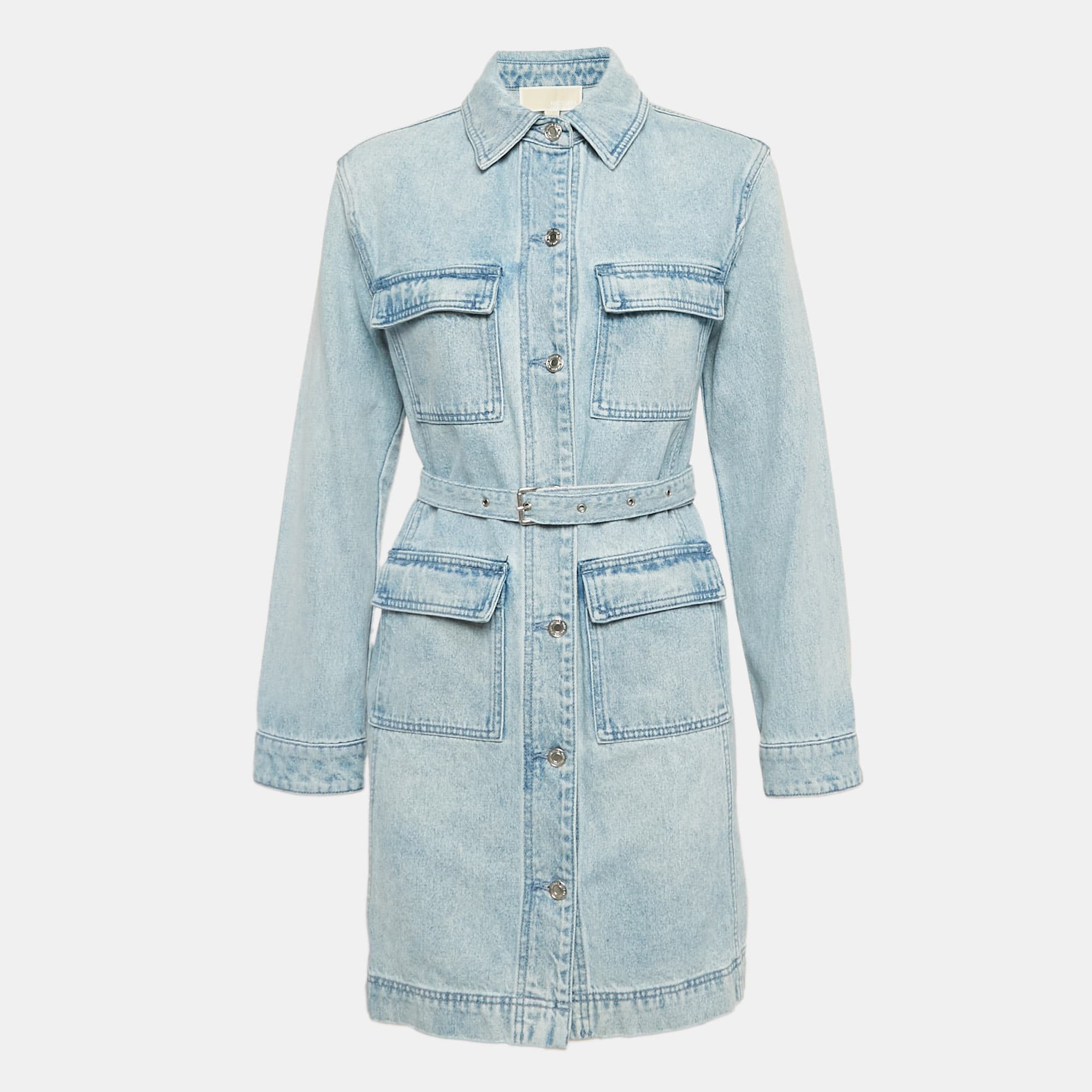 MICHAEL Michael Kors Blue Denim Mini Dress S