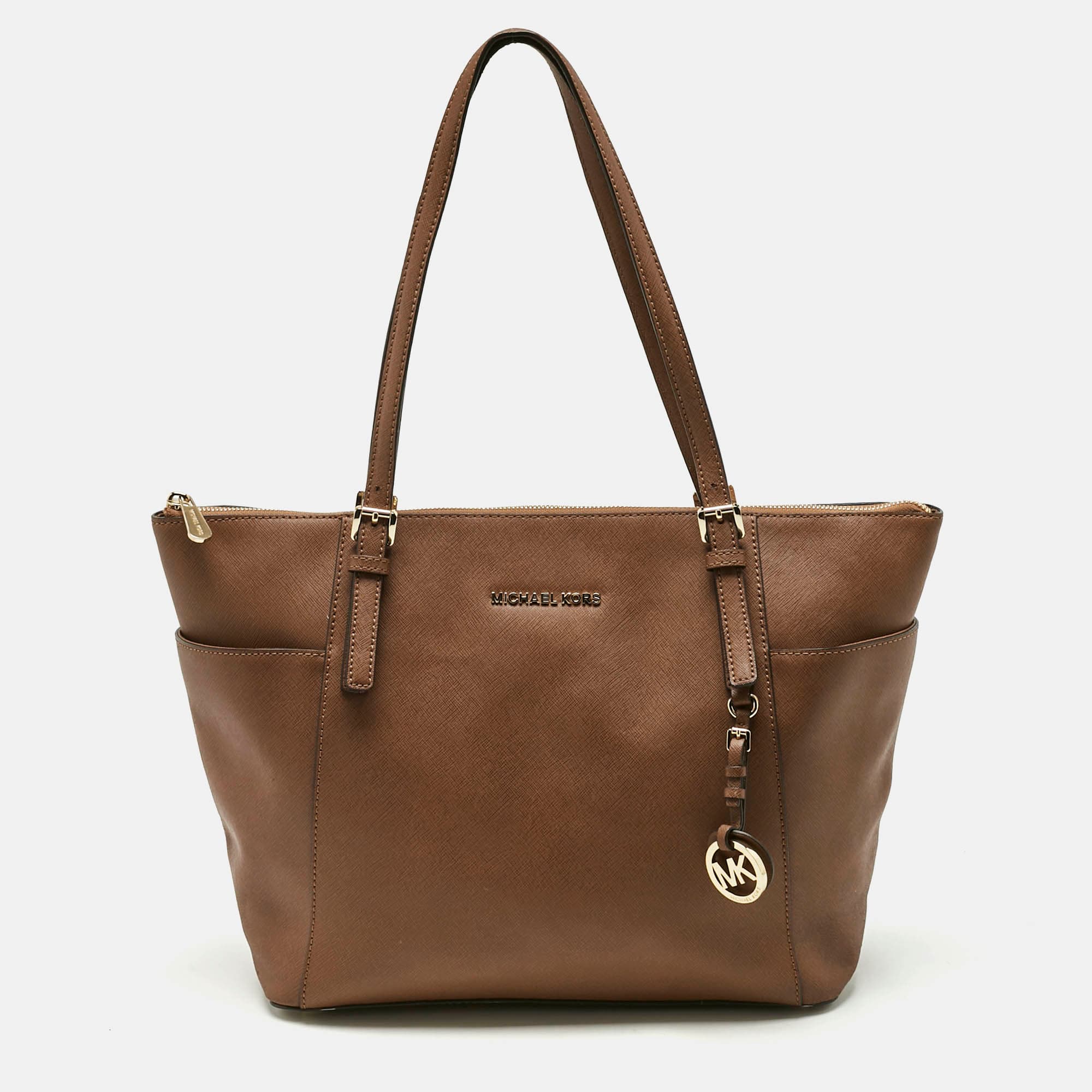 MICHAEL Michael Kors Onesize Brown Leather Tote Bag