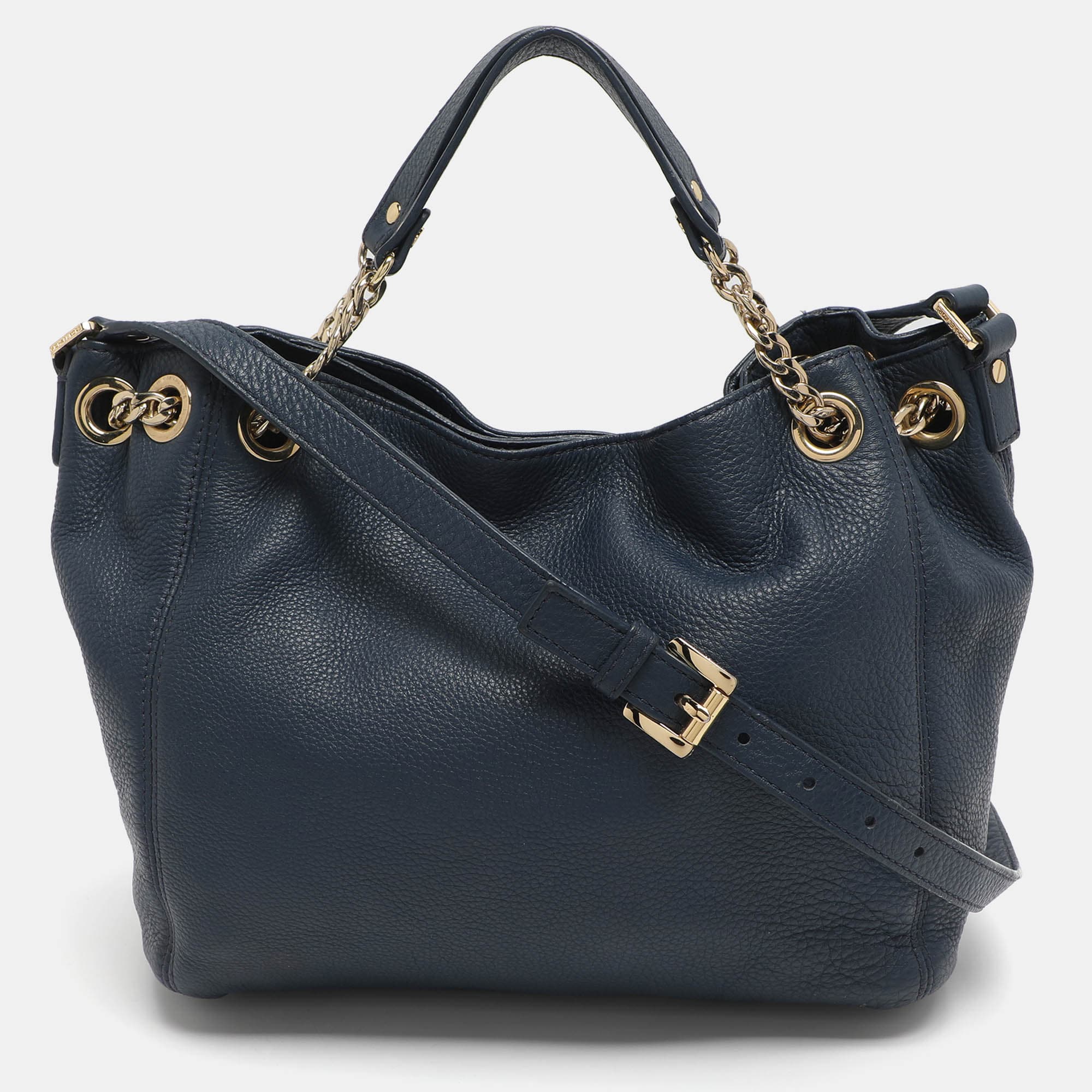 MICHAEL Michael Kors Blue Leather Convertible Tote
