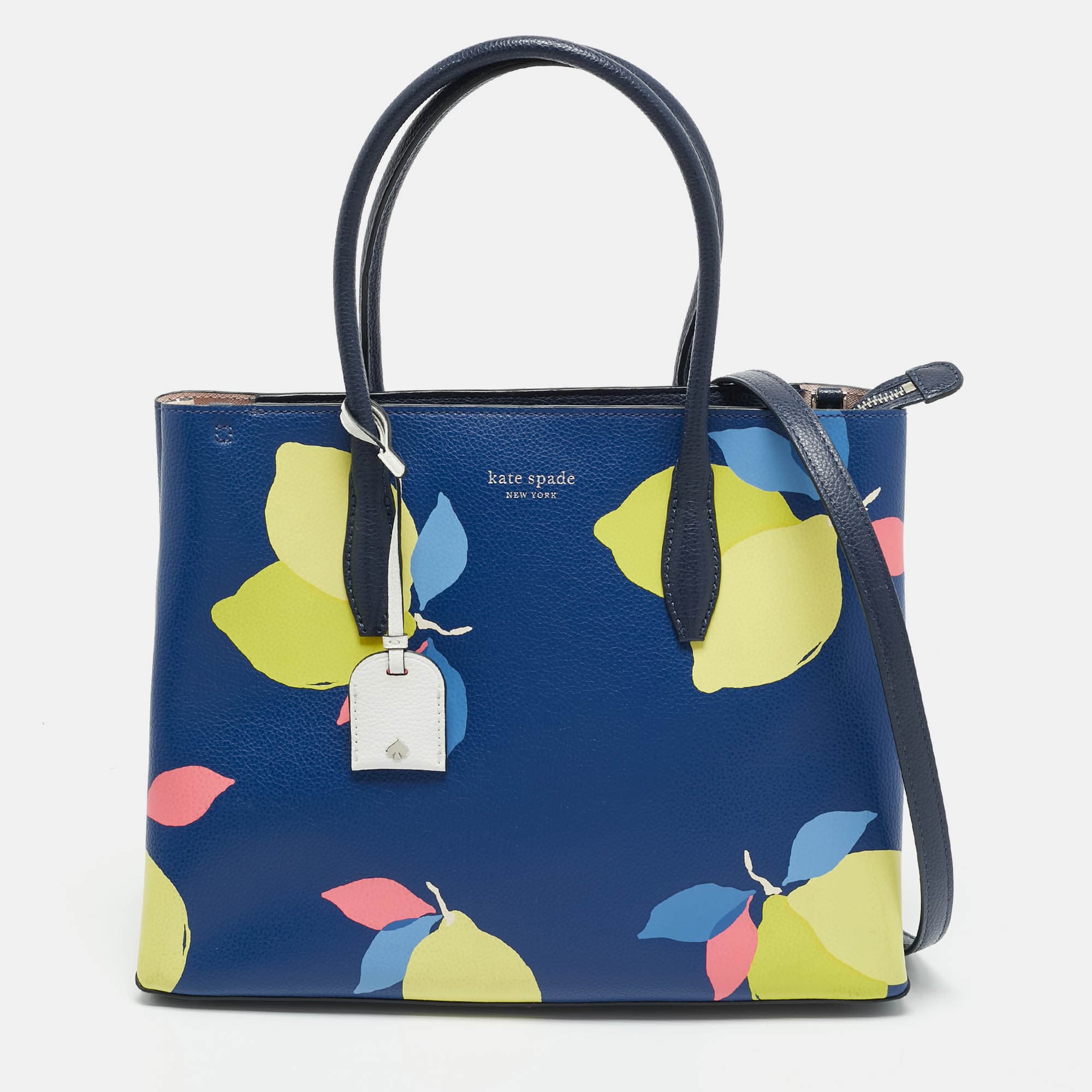 Kate Spade New York Eva Lemon Zest Multicolor Leather Top Zip Satchel