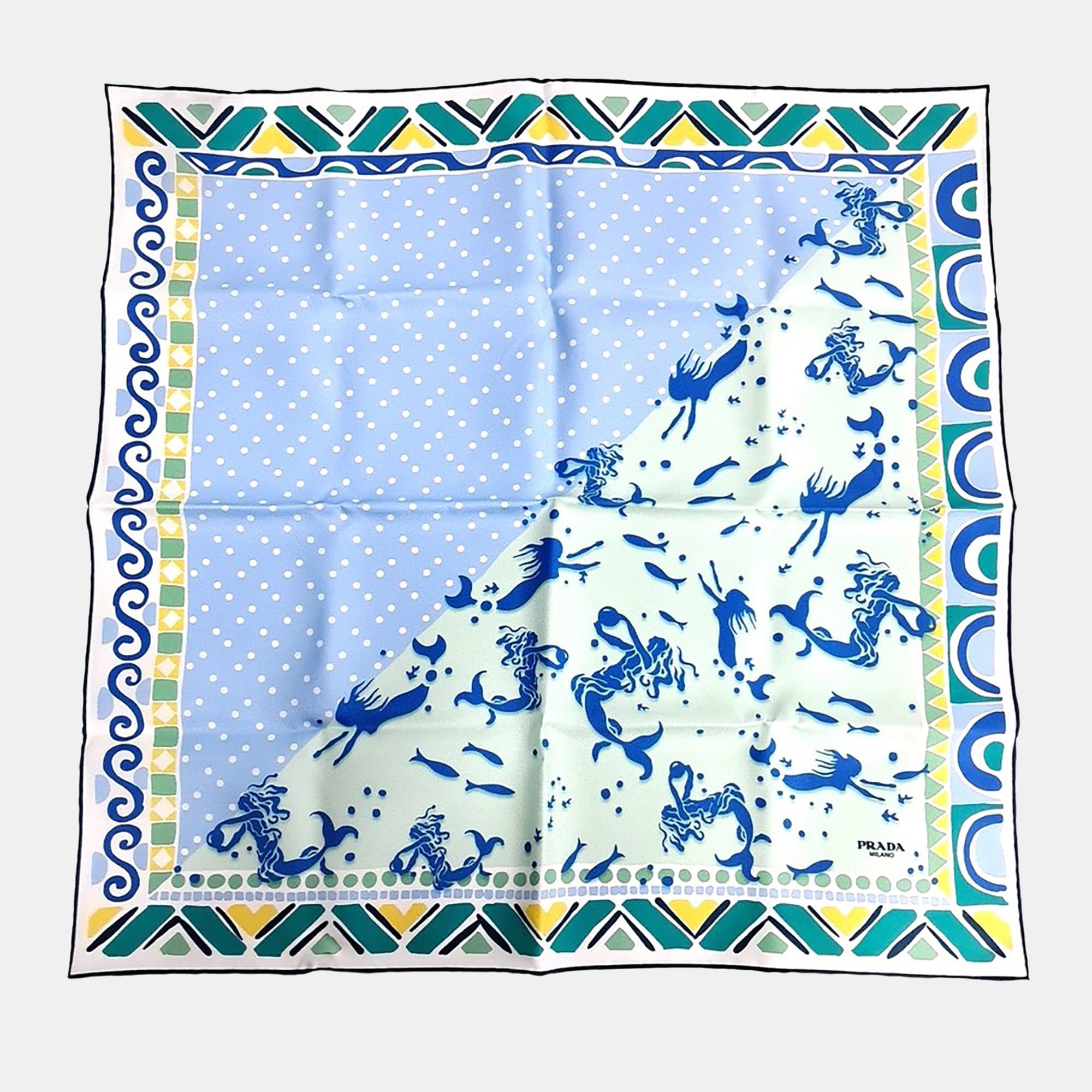Prada silk multicolor scarf