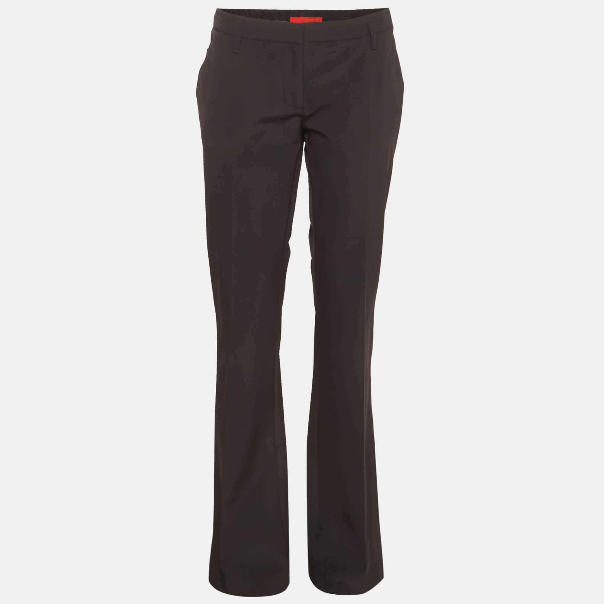 Prada Navy Blue Technical Gabardine Trousers M