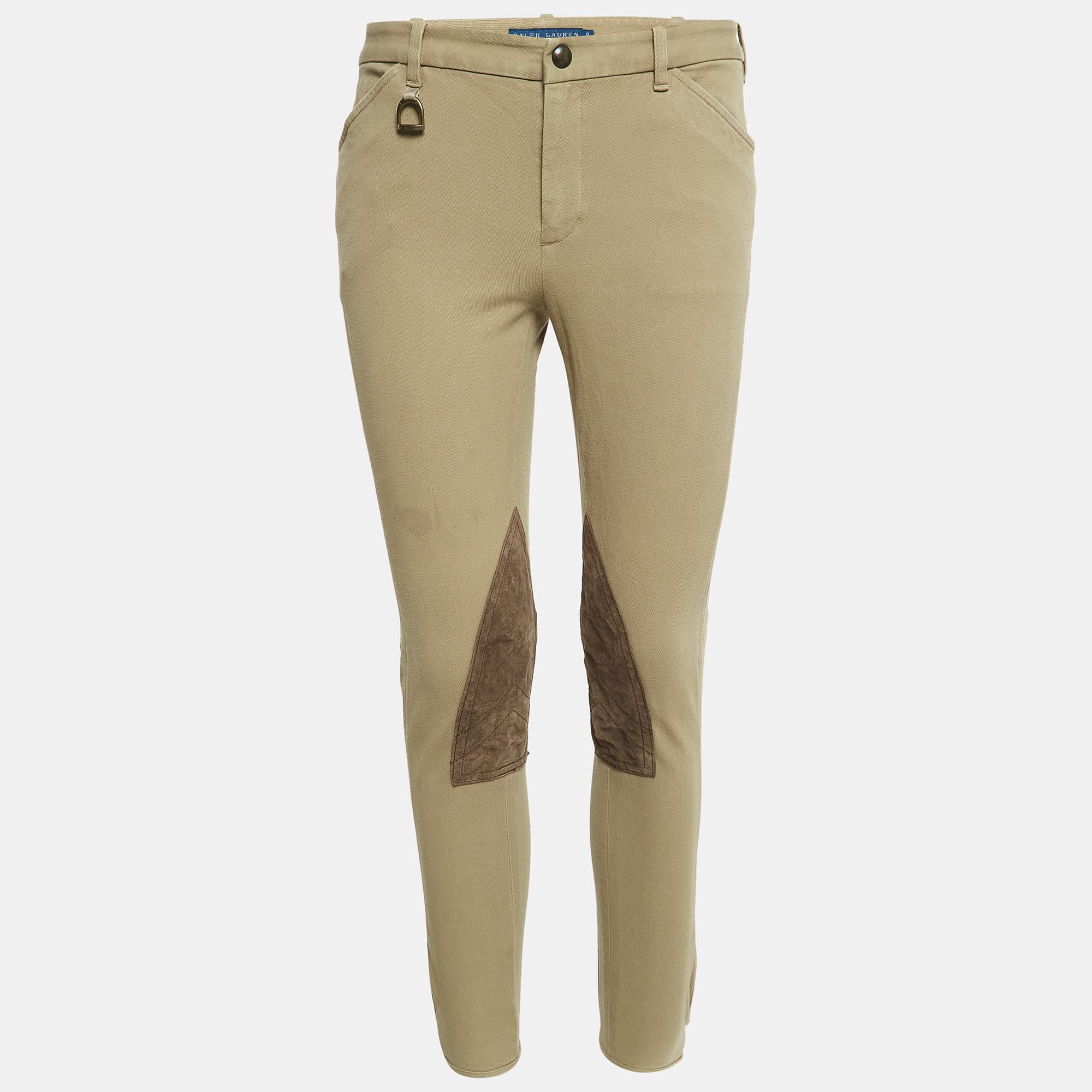 Ralph Lauren Green Cotton Drill Breeches Pants M
