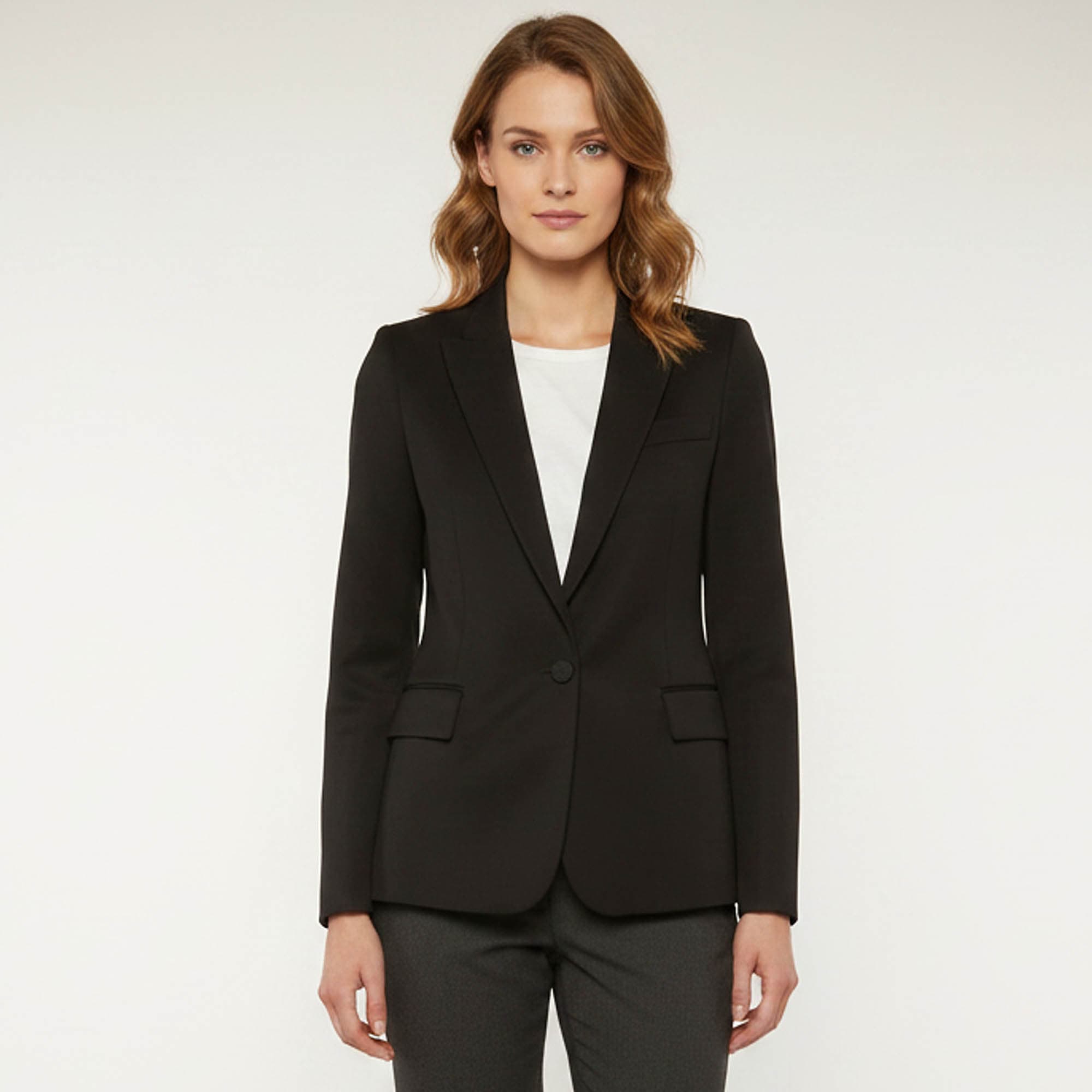 Stella McCartney Black Wool Single Breasted Blazer S