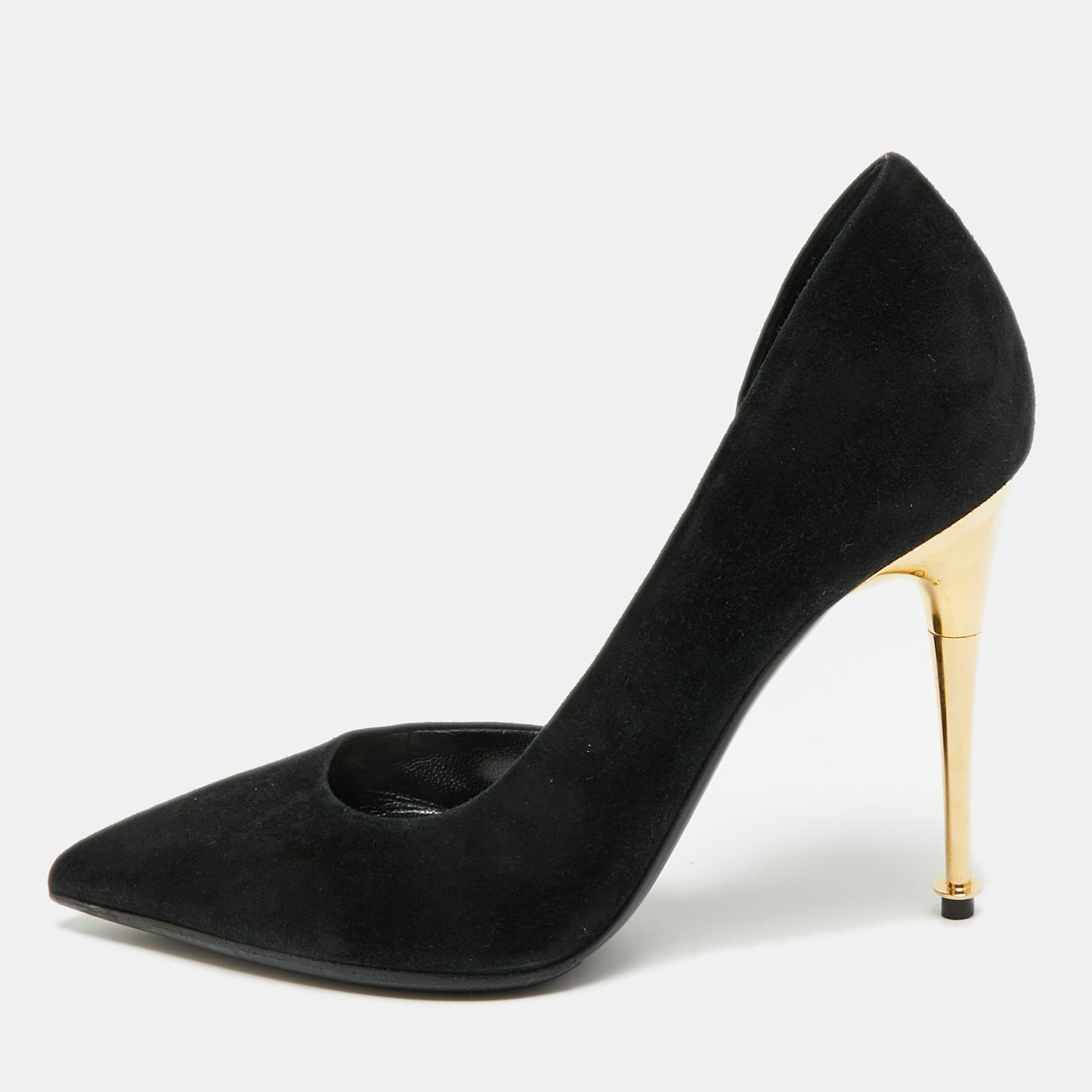 Tom Ford Size 36 Black Suede D'orsay Pumps