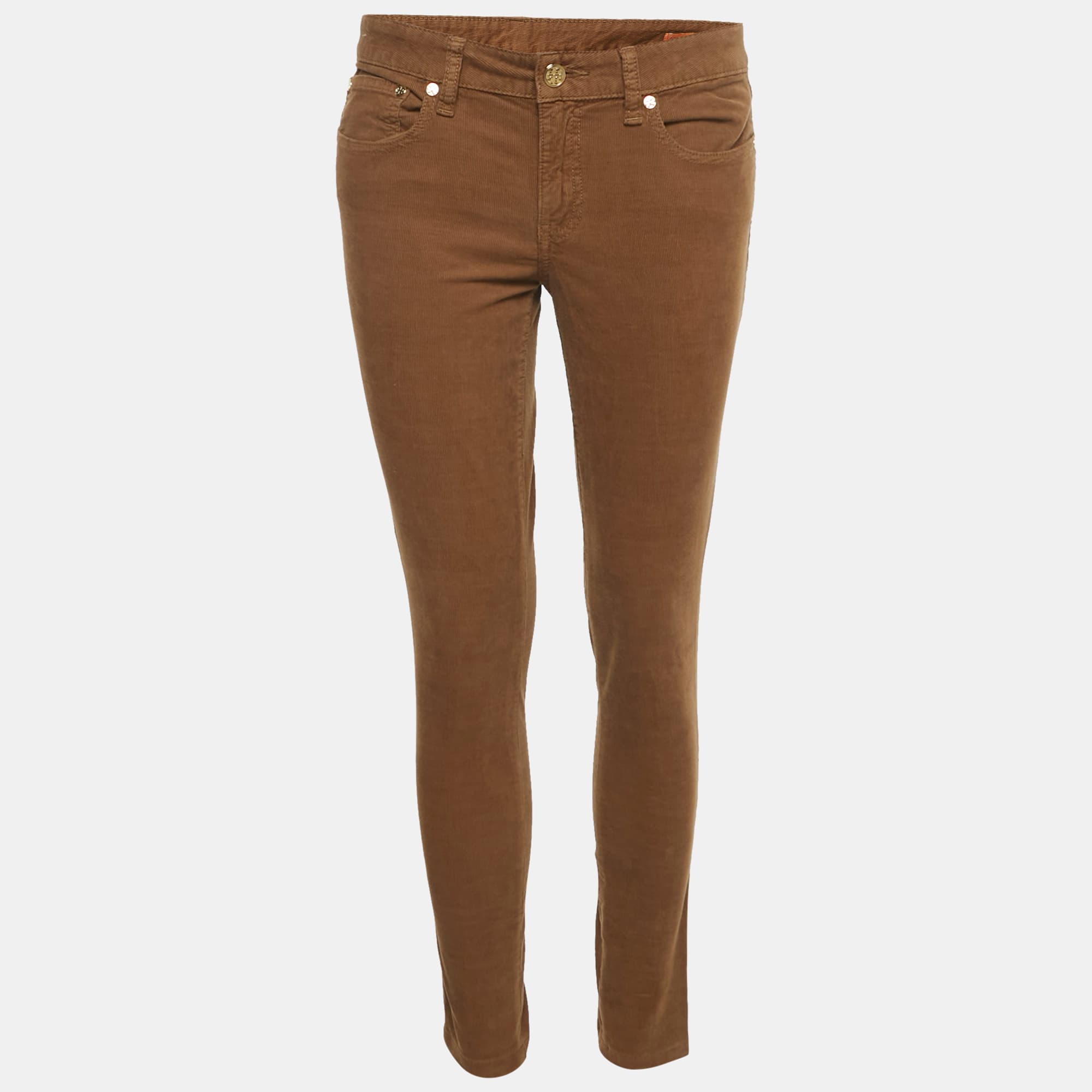 Tory Burch Brown Corduroy Skinny Ivy Pants M