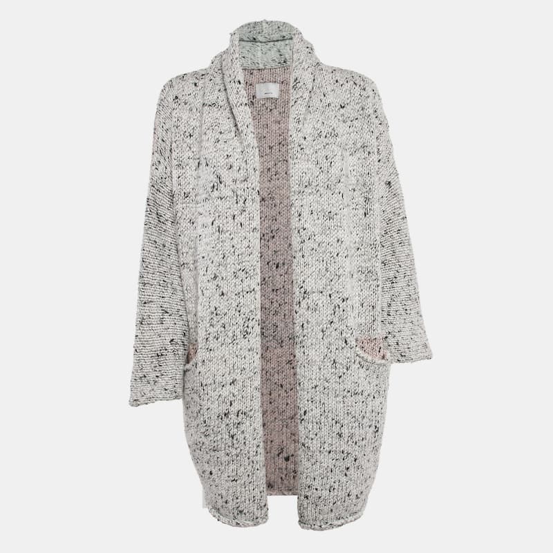 Zadig & Voltaire Grey Knit Open Front Cardigan XS/S