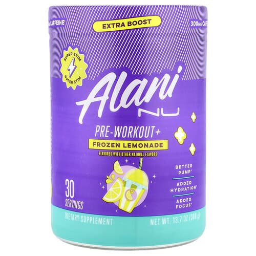 Alani Nu Pre-Workout+ Frozen Lemonade 13.7 oz (388 g)