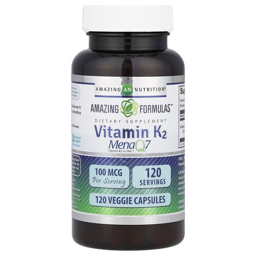 Amazing Nutrition Amazing Formulas™ Vitamin K2 100 mcg 120 Veggie Capsules