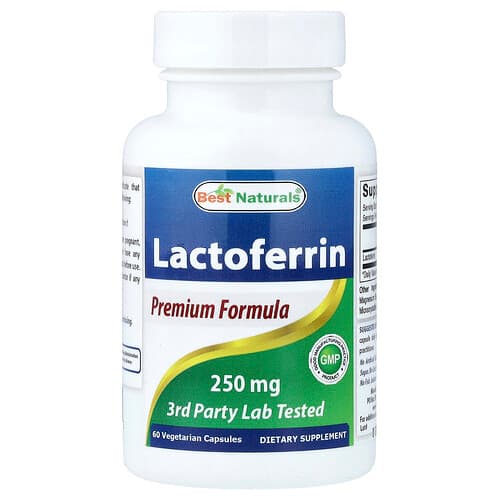 Best Naturals Lactoferrin 250 mg 60 Vegetarian Capsules