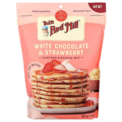 Bob's Red Mill White Chocolate & Strawberry Pancake & Waffle Mix 20 oz (567 g)